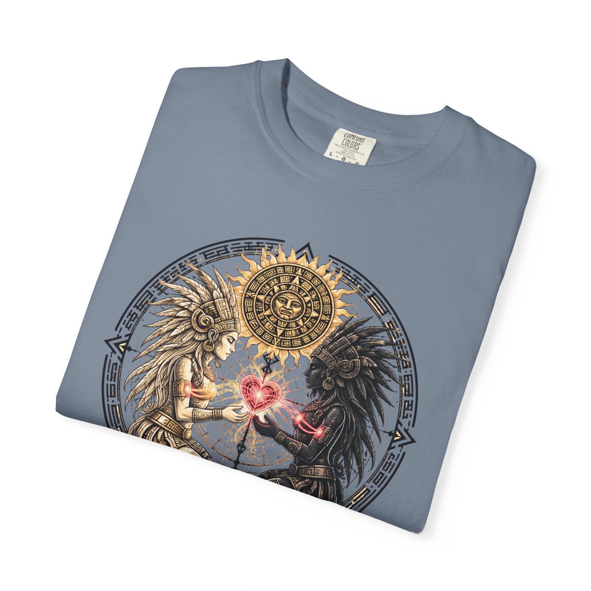 Angel & Demon Heart T-Shirt — Gothic Spiritual Love Illustration
