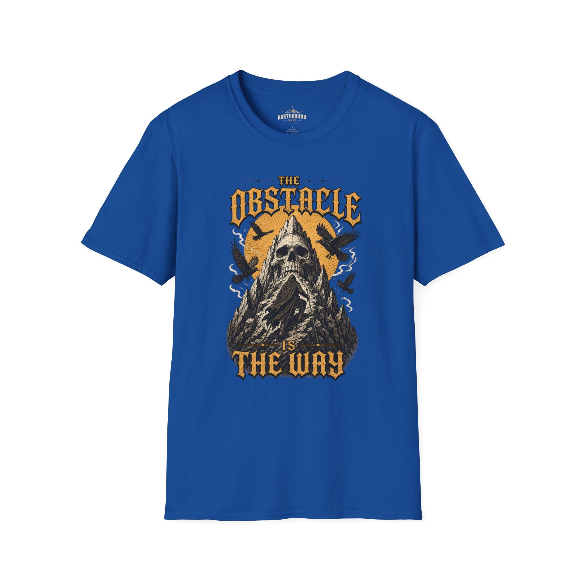 Skull & Crows Tee — "The Obstacle the Way" Vintage Rock T-Shirt