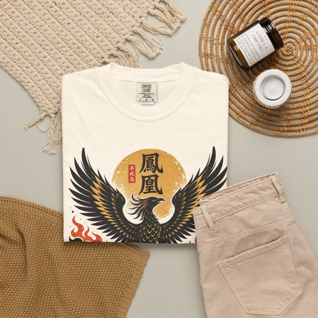 Phoenix Graphic T-Shirt — "Through Fire and Smoke" Inspirational Tee