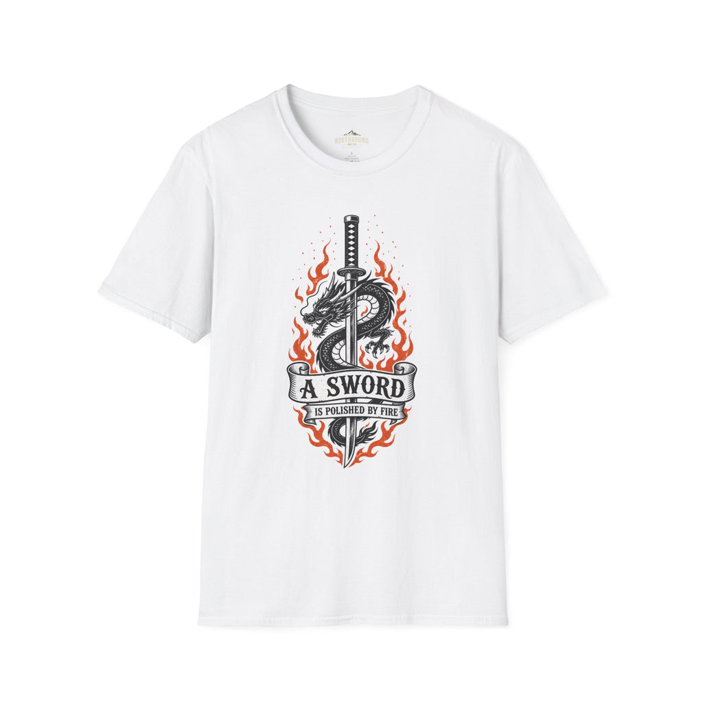 T-Shirt — 'A Sword Is Harder To Forgive' Dragon & Katana Graphic Tee