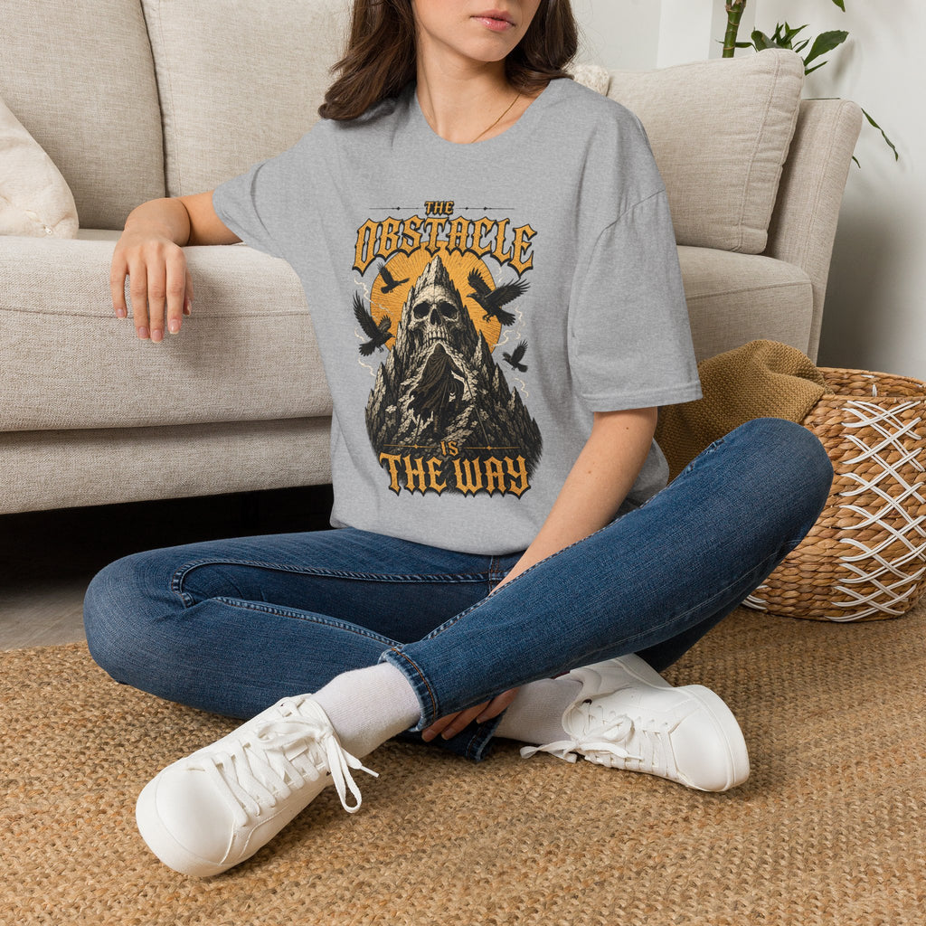 Skull & Crows Tee — "The Obstacle the Way" Vintage Rock T-Shirt