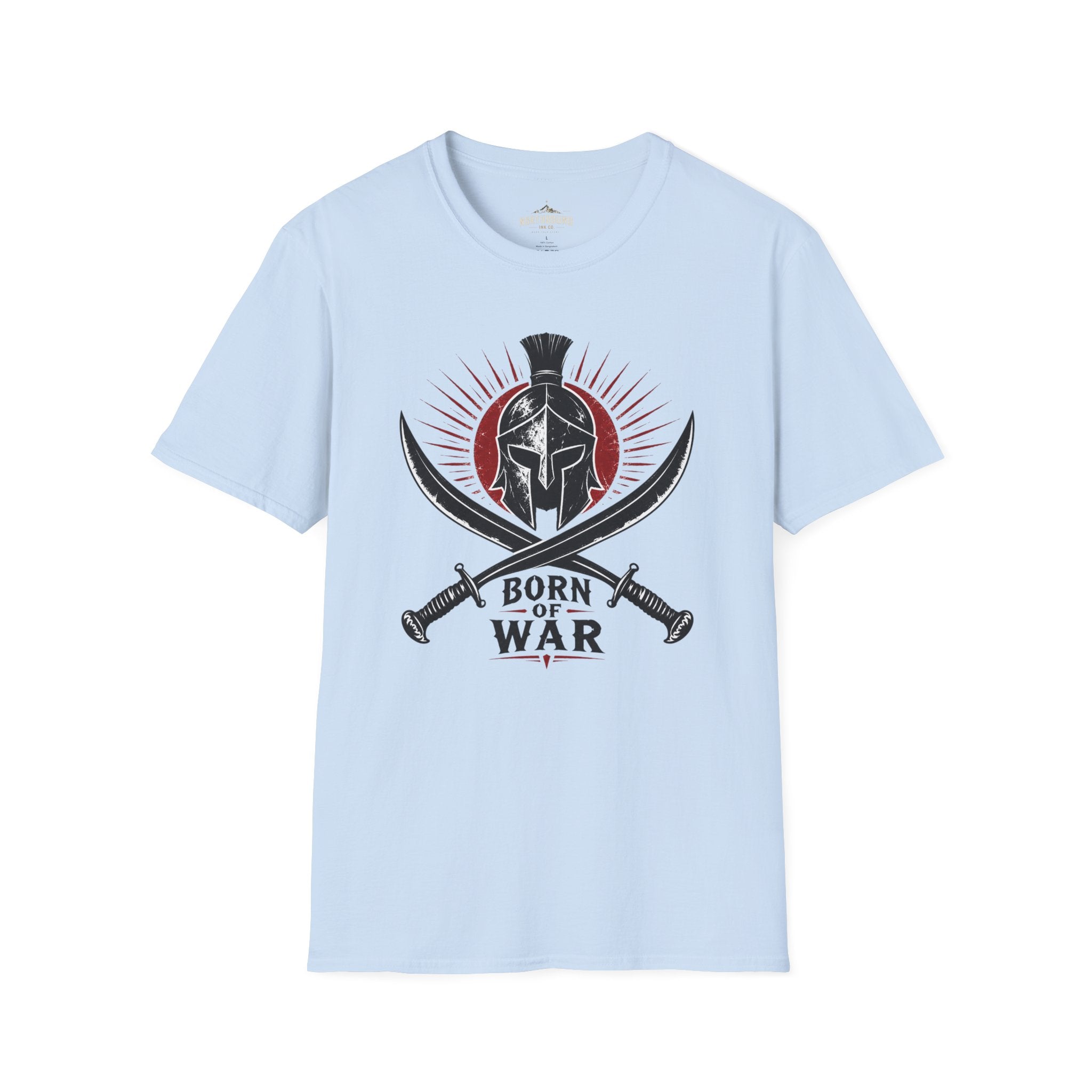 Spartan Helmet T-Shirt — 'Born For War' Warrior Graphic Tee