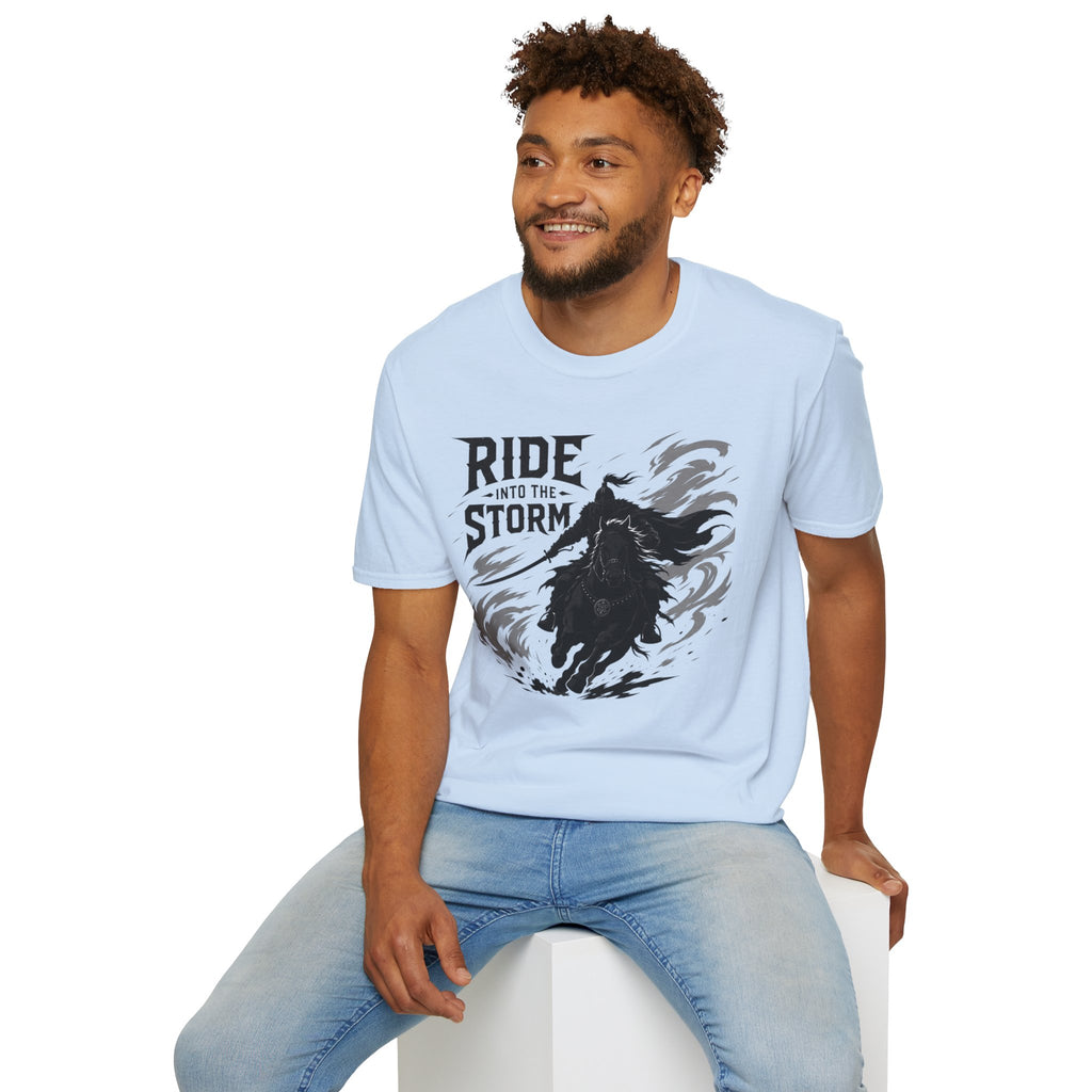 Ride Into The Storm T-Shirt — Dark Rider Graphic Tee