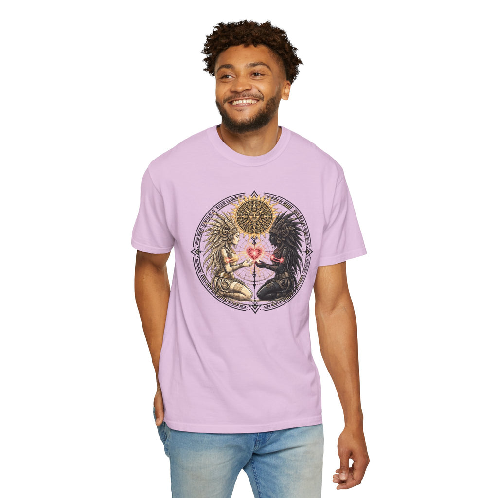 Angel & Demon Heart T-Shirt — Gothic Spiritual Love Illustration