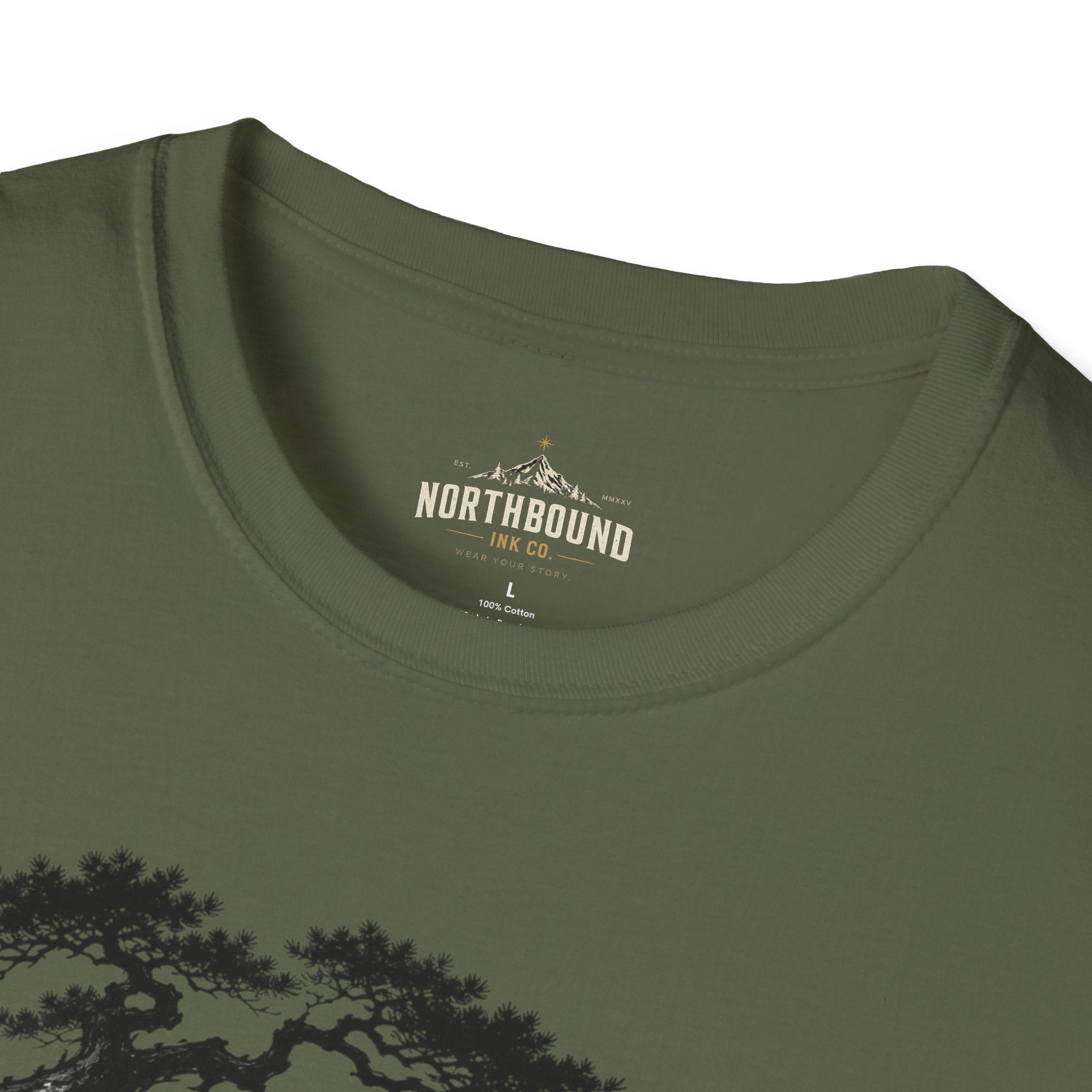 Meditation Zen T-Shirt — 'Silence Is Great Strength' Minimal Bonsai Buddha Tee