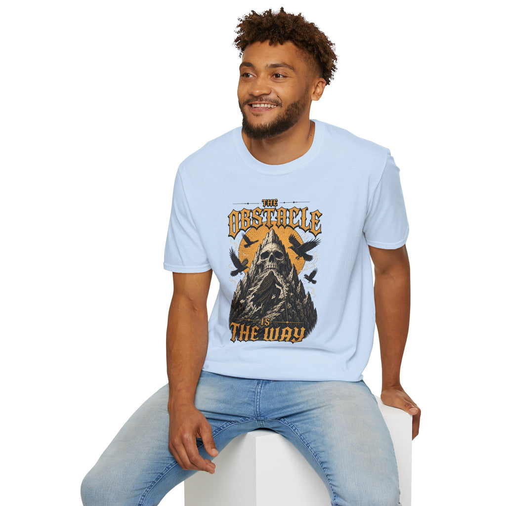 Skull & Crows Tee — "The Obstacle the Way" Vintage Rock T-Shirt