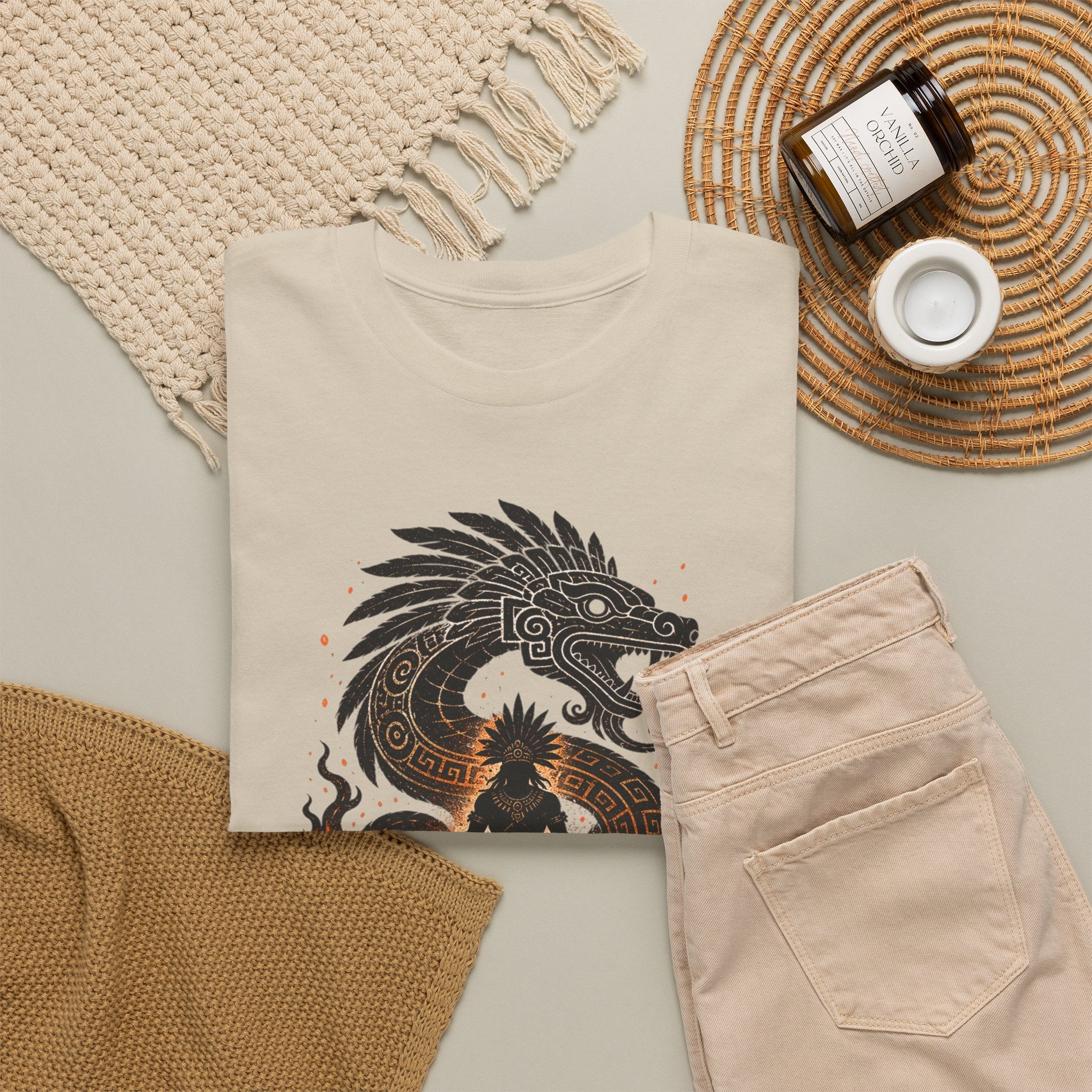 Walk Through the Fire Dragon T-Shirt — Inspirational Flame Graphic Tee