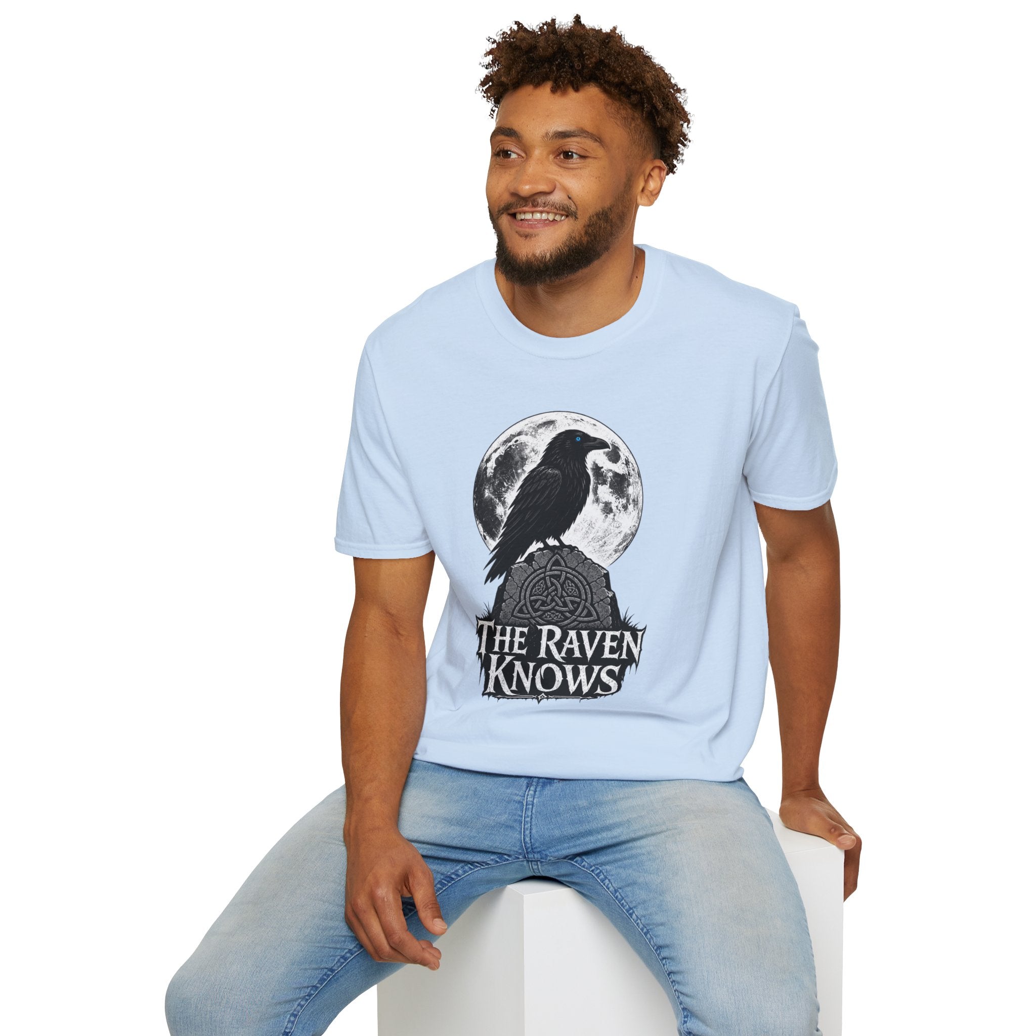 The Raven Knows T-Shirt — Gothic Moon Raven Tee