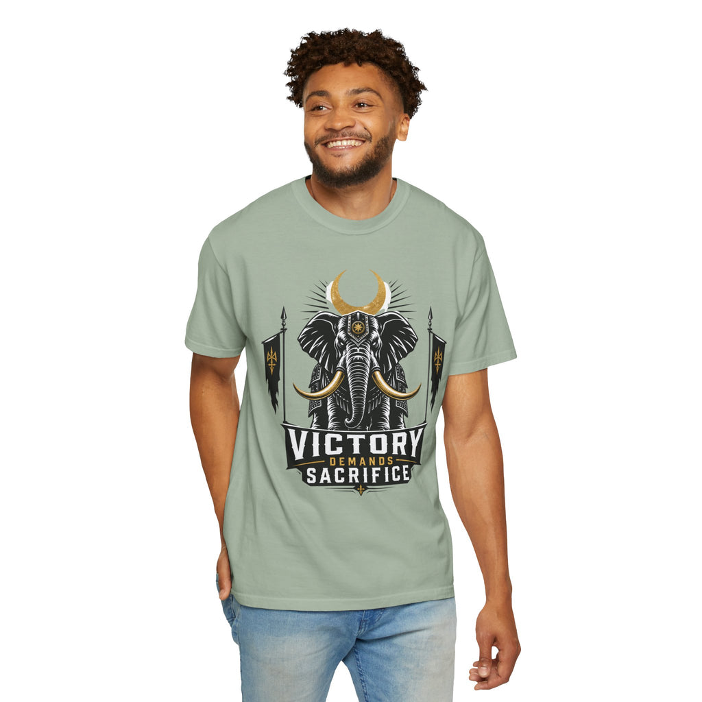 Victory & Sacrifice Elephant T-Shirt — Graphic Warrior Tee
