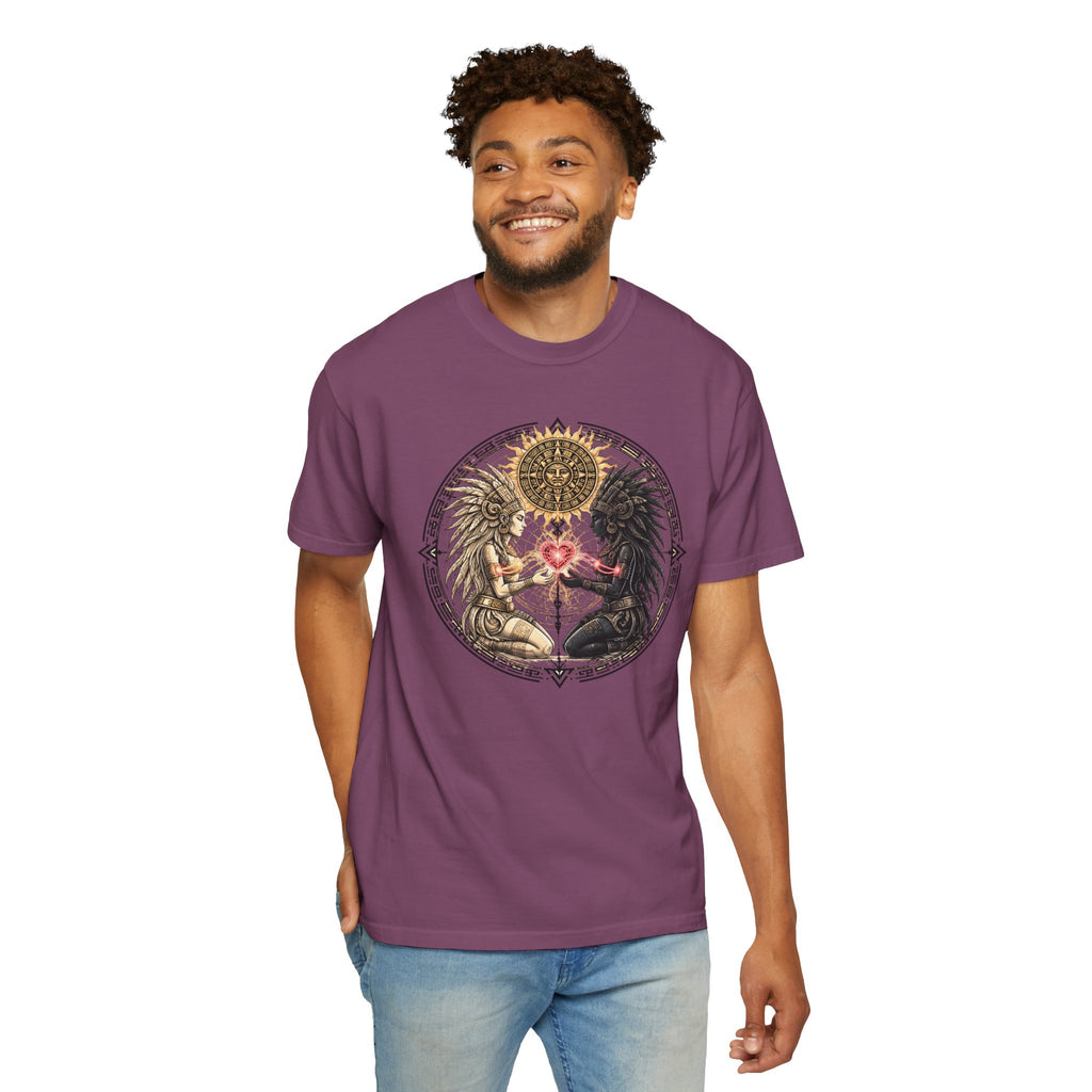 Angel & Demon Heart T-Shirt — Yin Yang Winged Lovers Graphic Tee