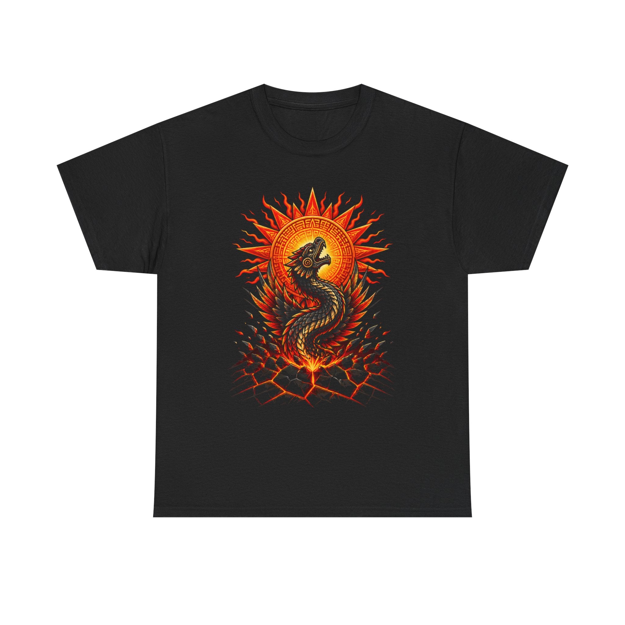Dragon Sun Tee — Fiery Oriental Dragon Graphic T-Shirt