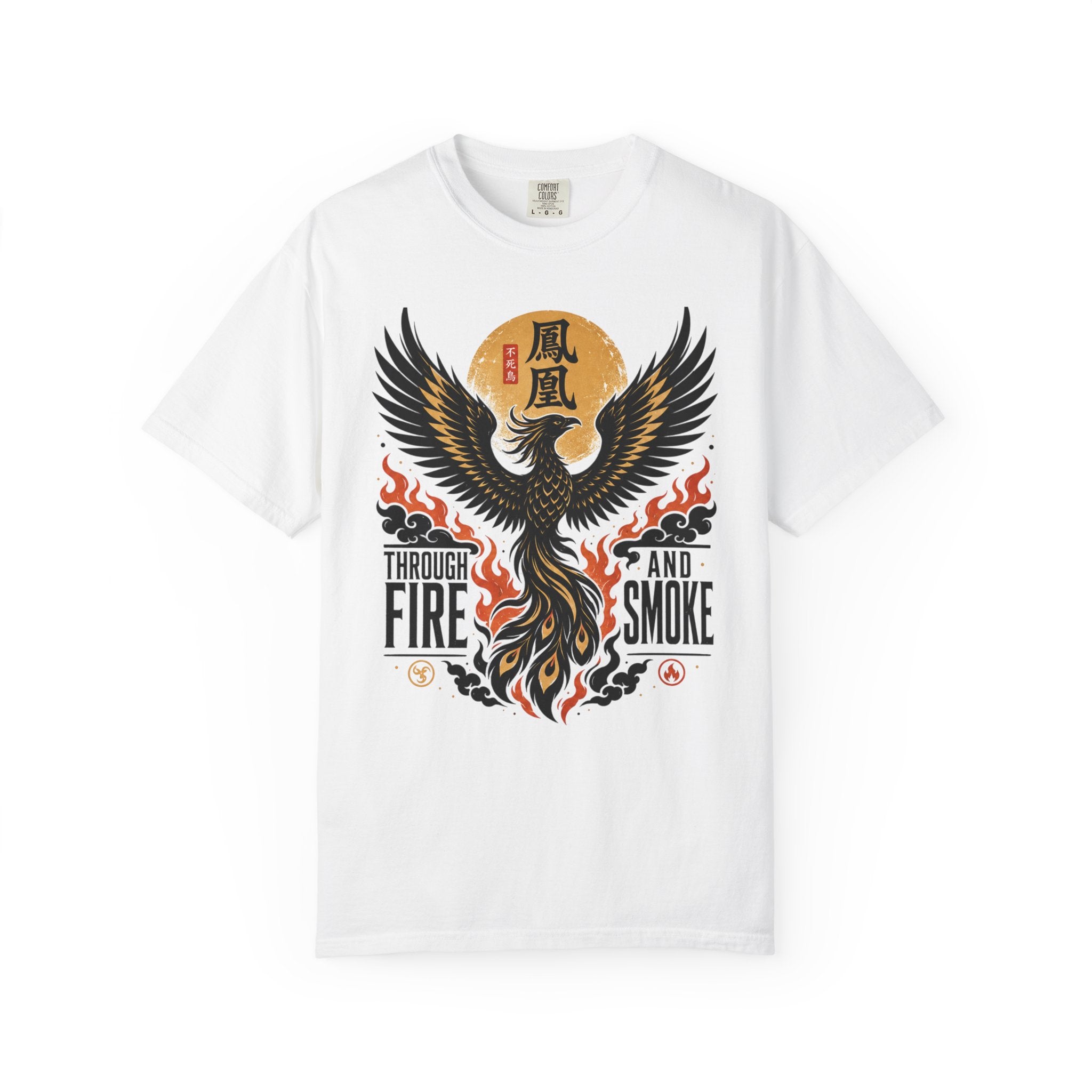 Phoenix Graphic T-Shirt — "Through Fire and Smoke" Inspirational Tee