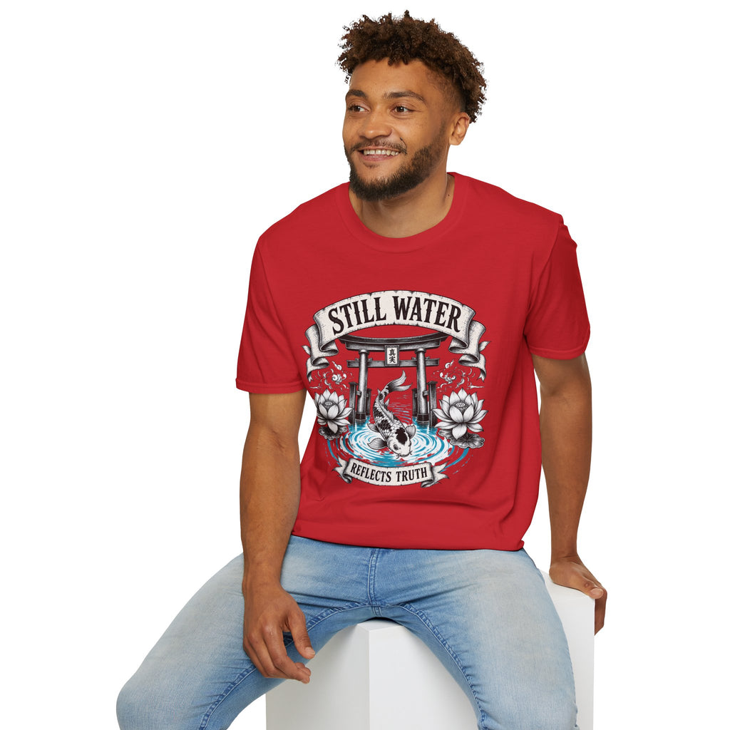 Still Water T-Shirt — Tranquil Koi & Torii Graphic Tee