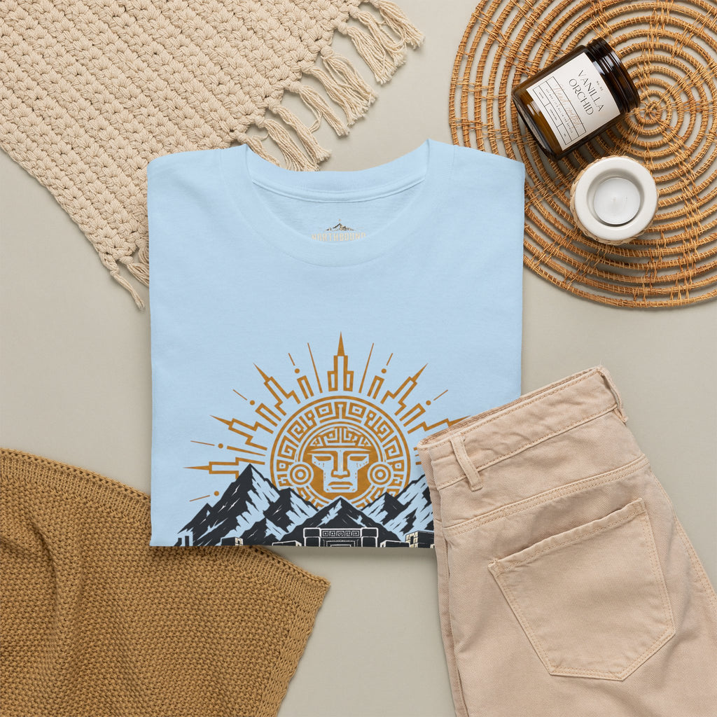 Sun Never Dies T-Shirt — Retro Mountain Adventure Tee