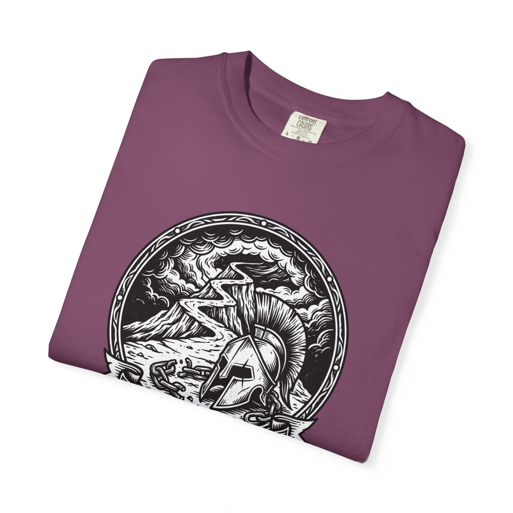 T-Shirt — 'The Obstacle Is The Way' Spartan Helmet Graphic Tee
