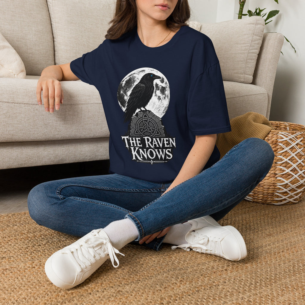The Raven Knows T-Shirt — Gothic Moon Raven Tee
