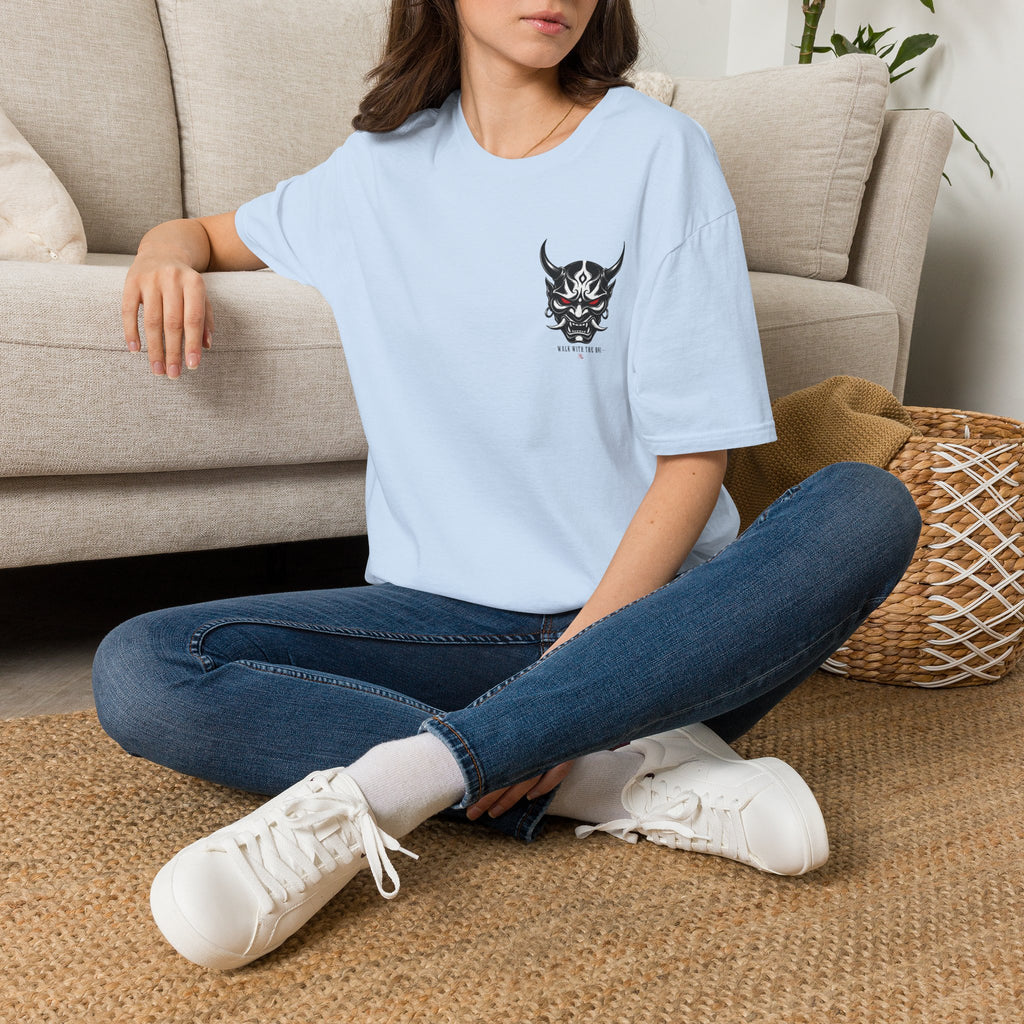 Oni Mask Graphic T‑Shirt — Japanese Demon Skull Tee