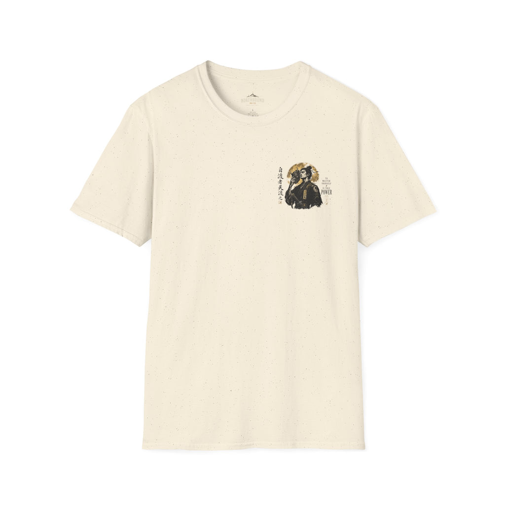Samurai Portrait T-Shirt — Vintage Japanese Ink Art Tee