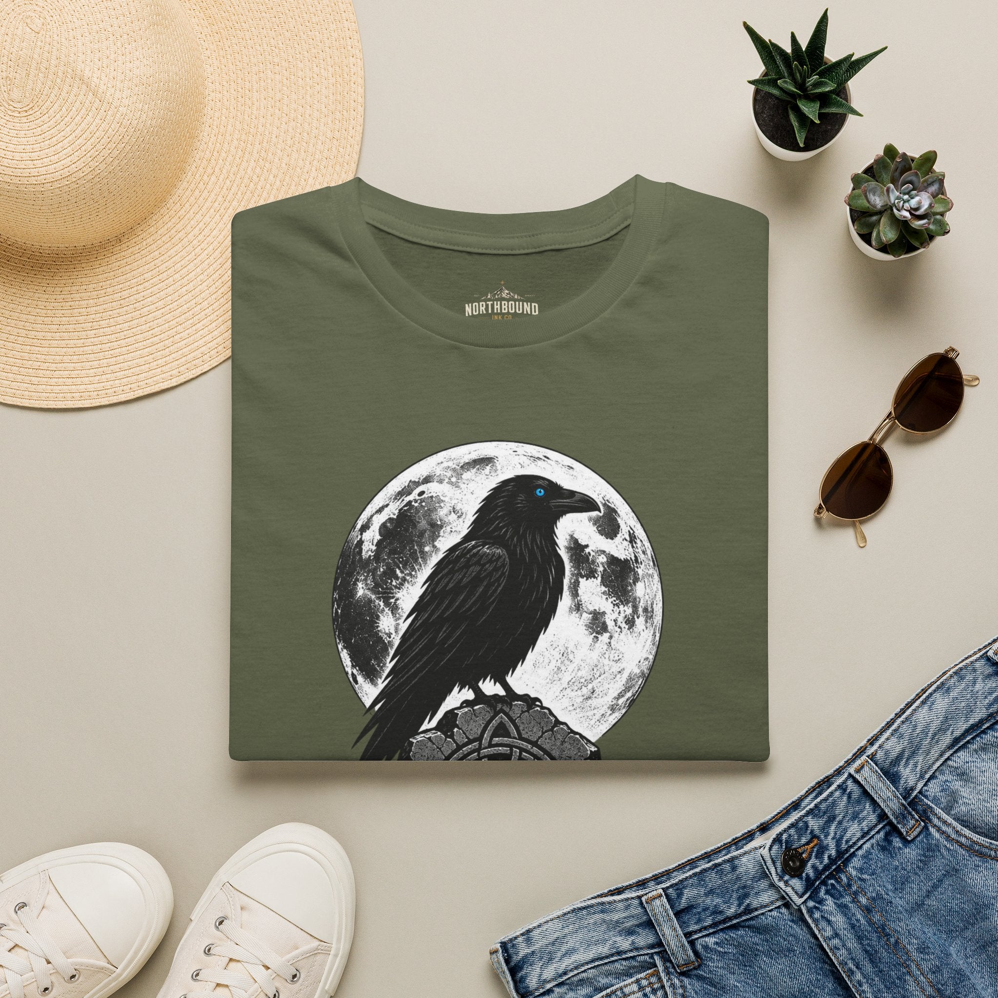 The Raven Knows T-Shirt — Gothic Moon Raven Tee