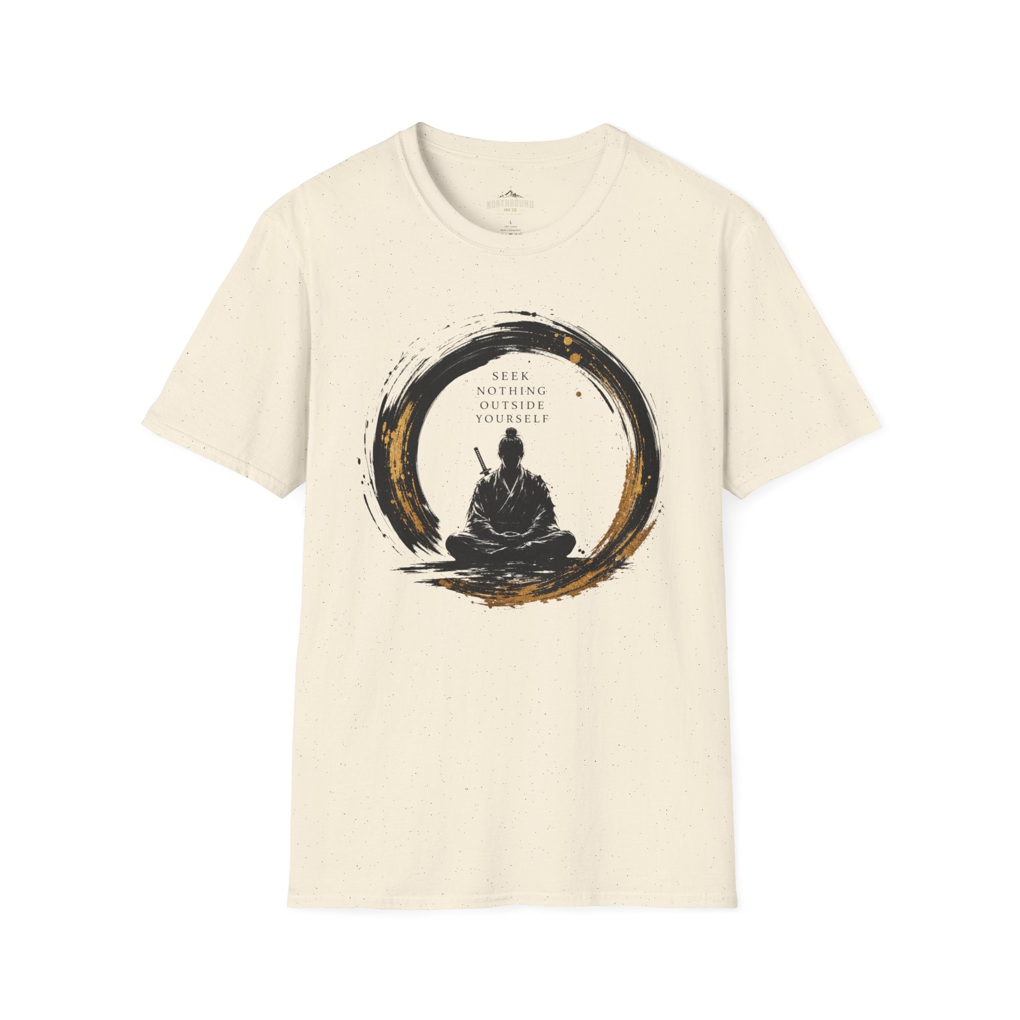 Zen Buddha T‑Shirt — "Seek Nothing Outside Yourself" Meditation Tee