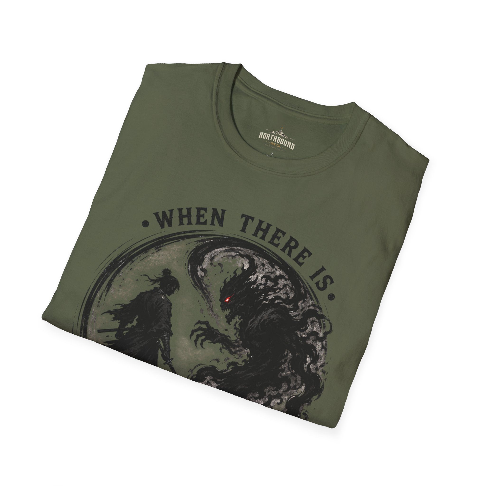Warrior Yin Yang T-Shirt — "When There Is No Enemy Within" Inspirational Graphic Tee