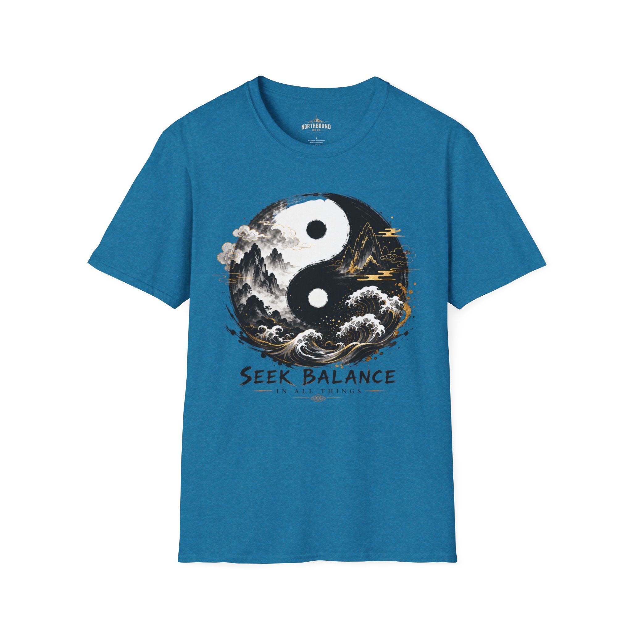Yin Yang 'Seek Balance' Graphic T-Shirt