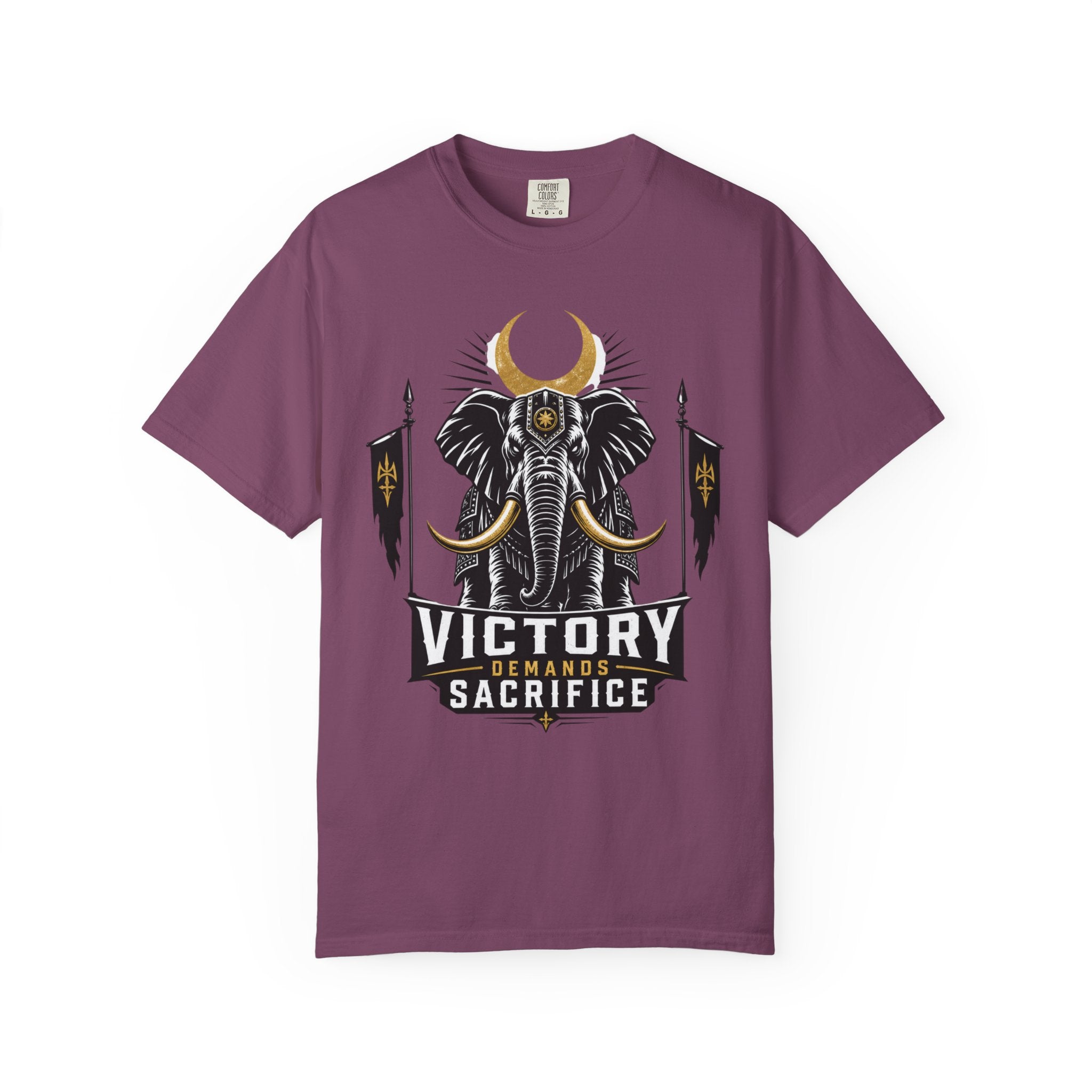 Victory & Sacrifice Elephant T-Shirt — Graphic Warrior Tee