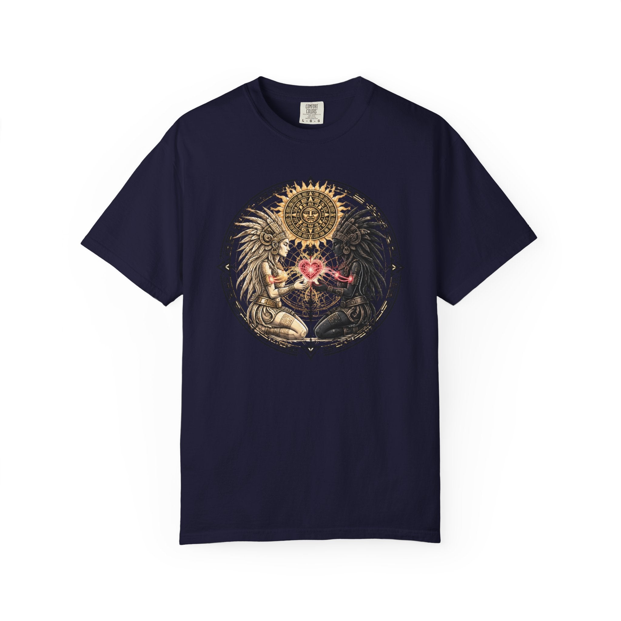 Angel & Demon Heart T-Shirt — Yin Yang Winged Lovers Graphic Tee