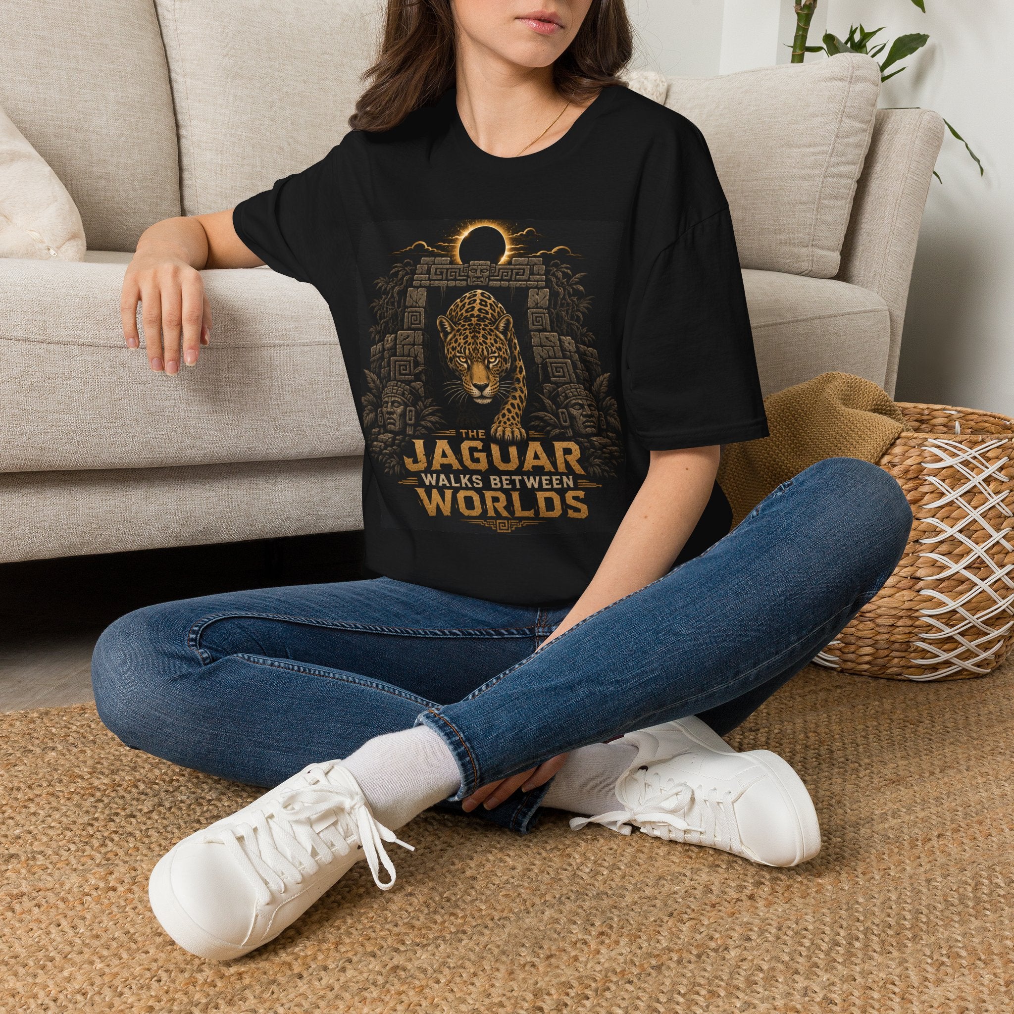Jaguar Walks Between Worlds T-Shirt