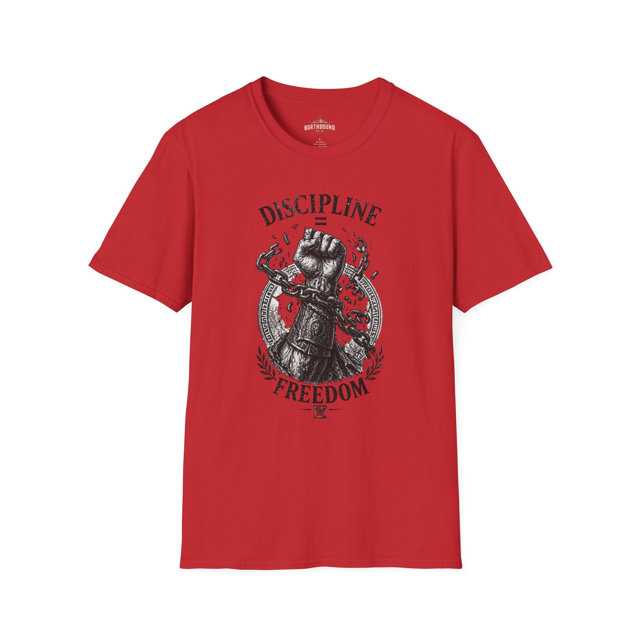 Discipline Over Freedom Graphic T-Shirt — Fist & Chains Motivational Tee