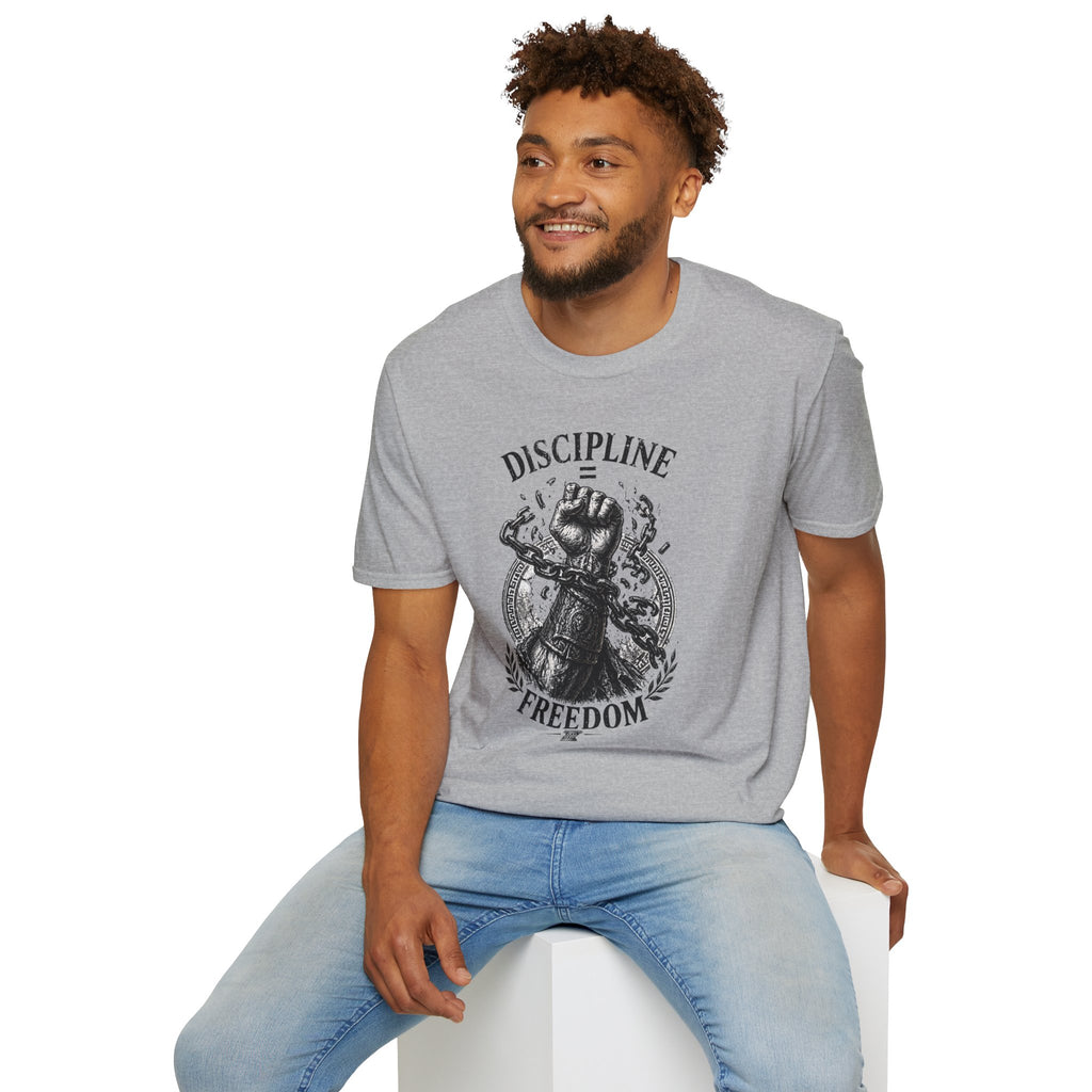 Discipline Over Freedom Graphic T-Shirt — Fist & Chains Motivational Tee