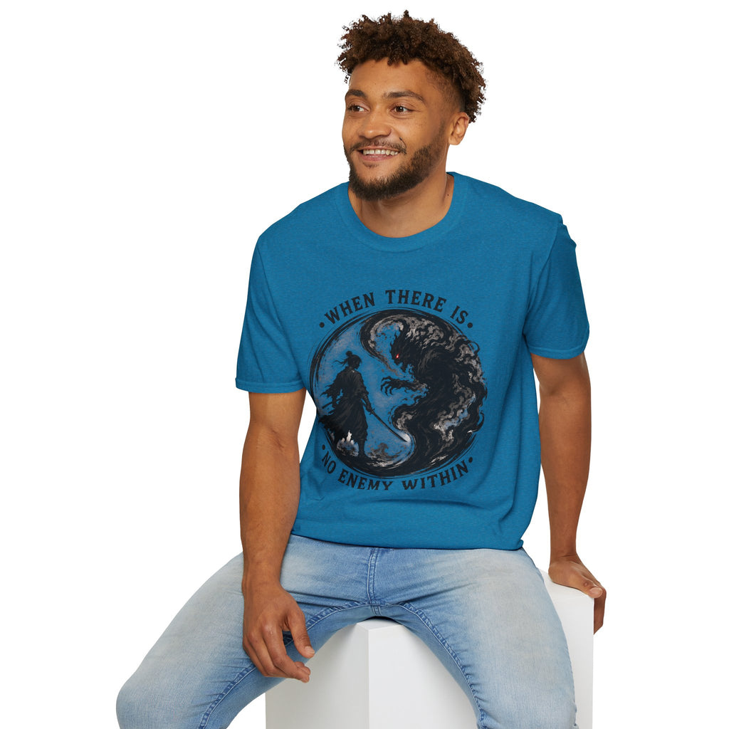 Warrior Yin Yang T-Shirt — "When There Is No Enemy Within" Inspirational Graphic Tee