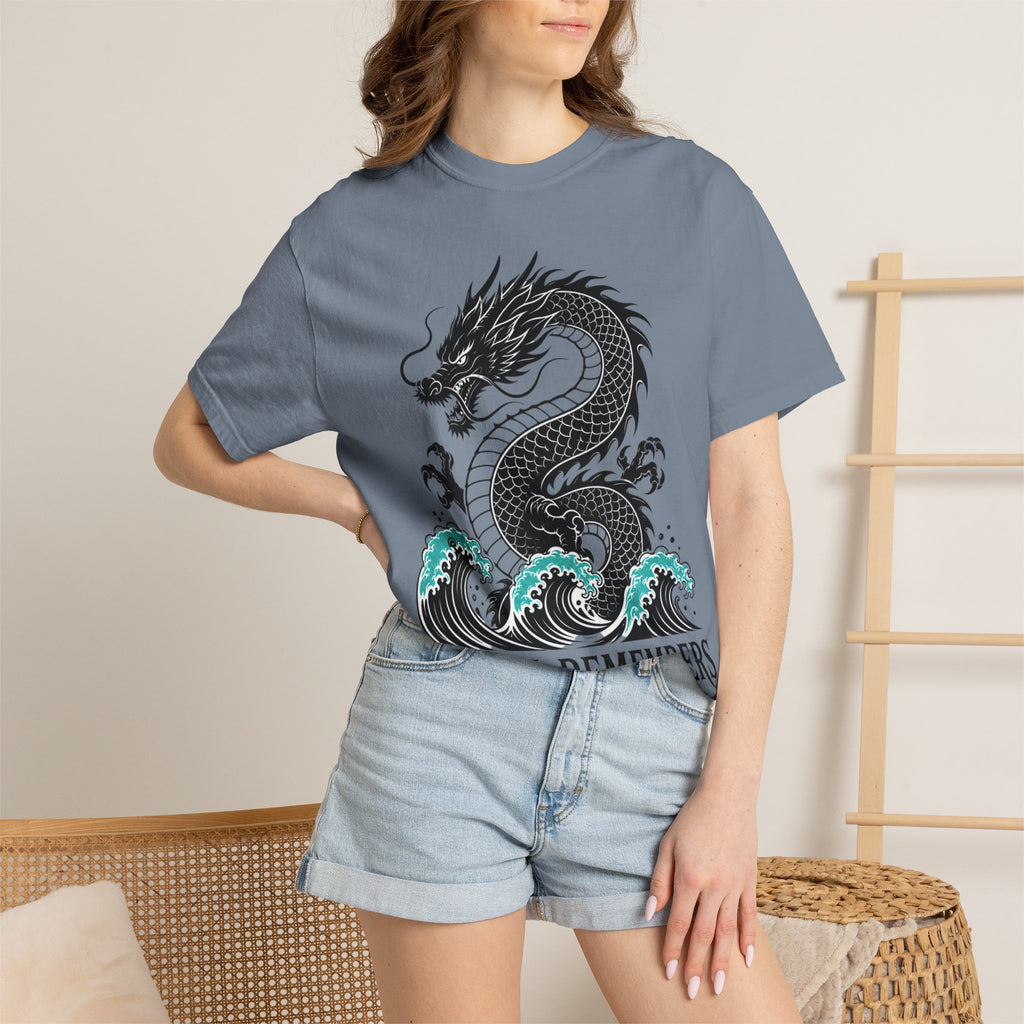 Dragon Wave T‑Shirt — "The Sea Remembers" Nautical Graphic Tee