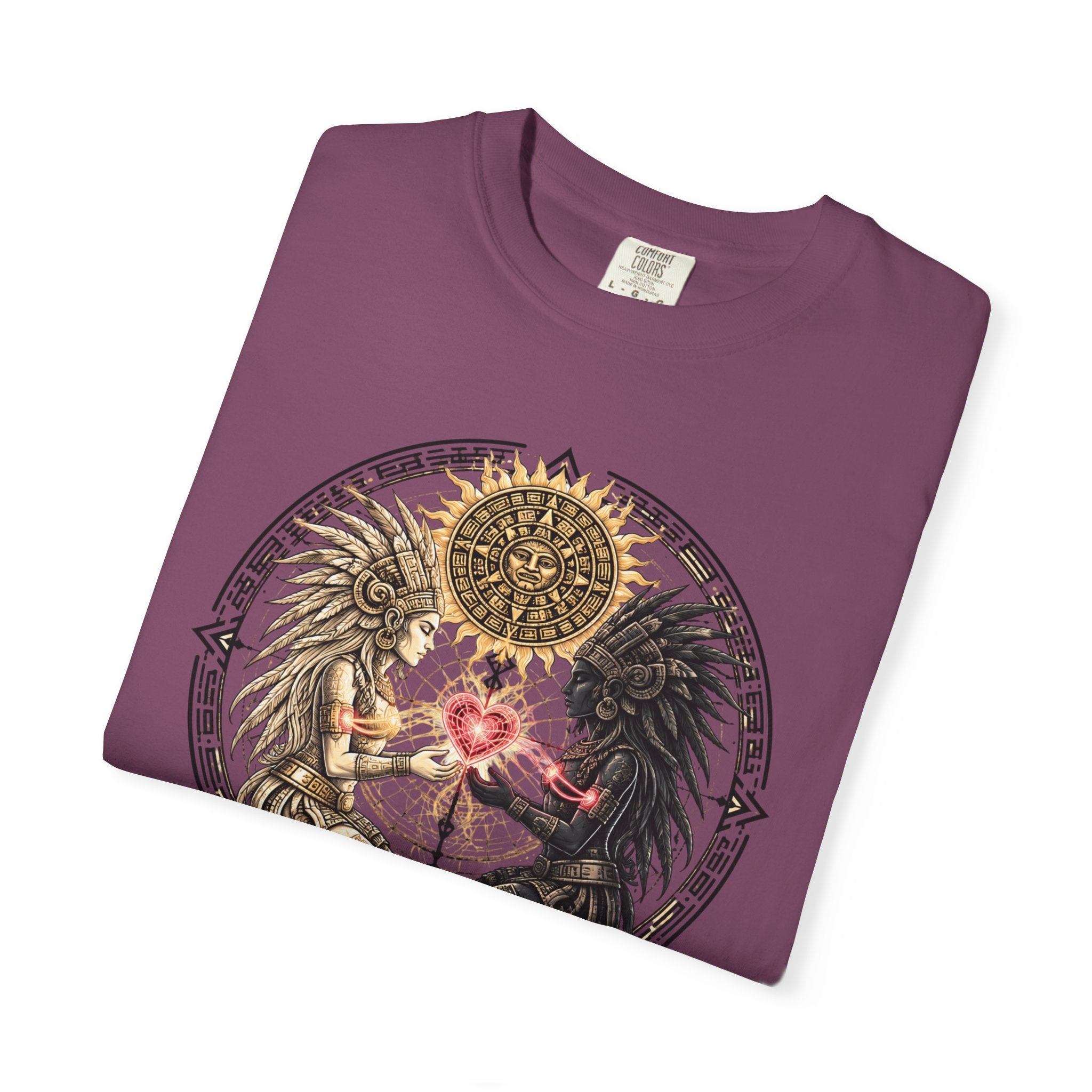 Angel & Demon Heart T-Shirt — Yin Yang Winged Lovers Graphic Tee