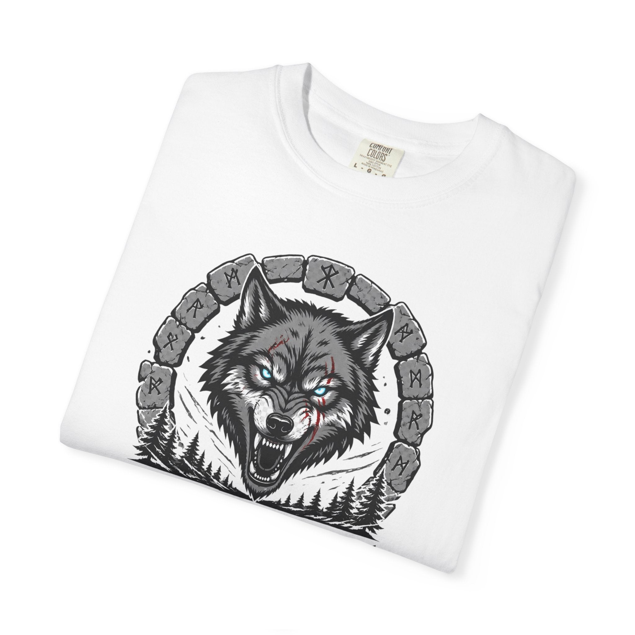 Wolf Head T-Shirt — "Where Wolf Ears Are, Wolf Teeth Are Near" Graphic Tee