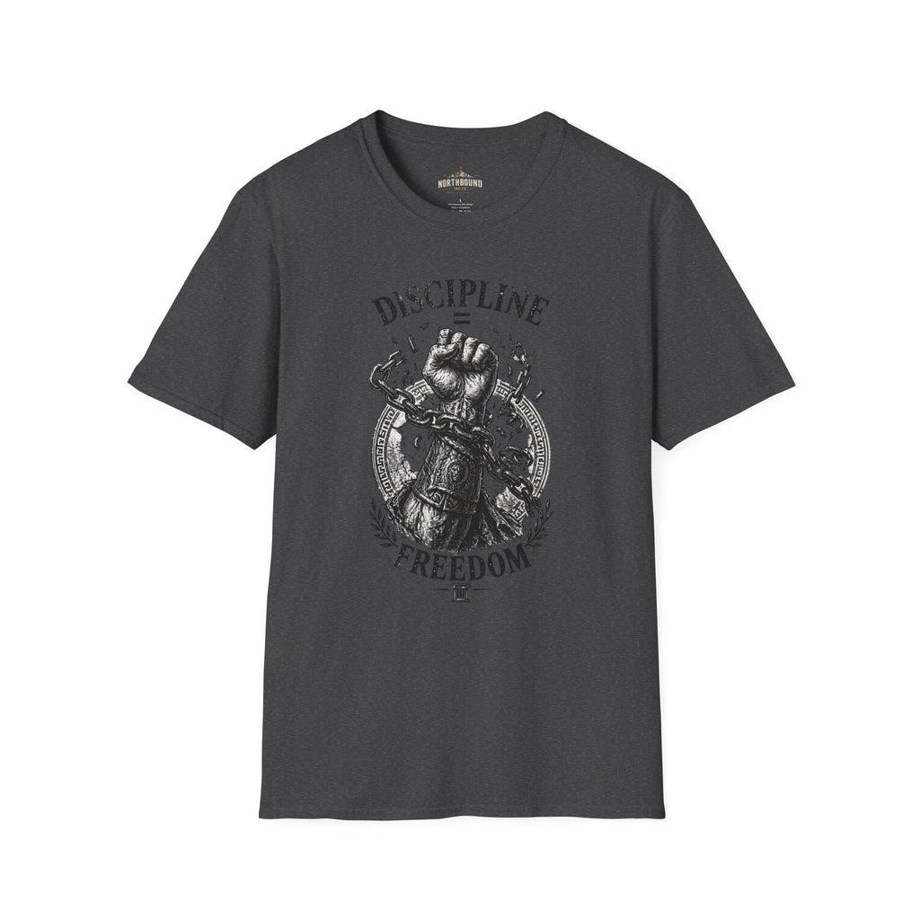 Discipline Over Freedom Graphic T-Shirt — Fist & Chains Motivational Tee