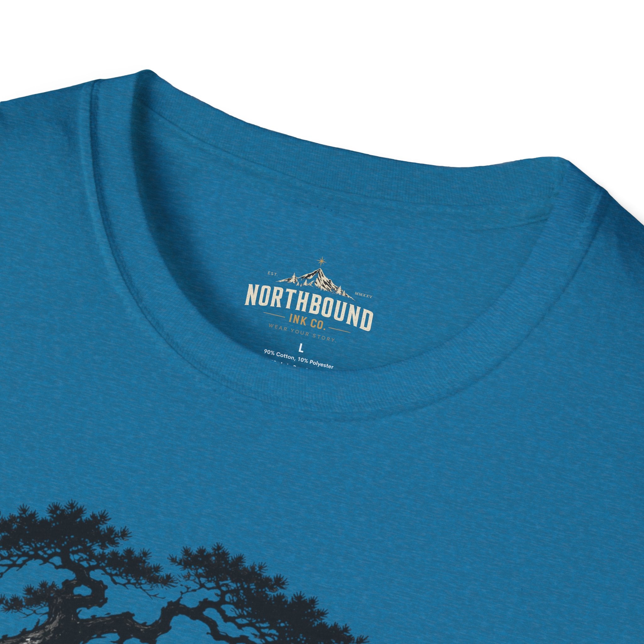 Meditation Zen T-Shirt — 'Silence Is Great Strength' Minimal Bonsai Buddha Tee
