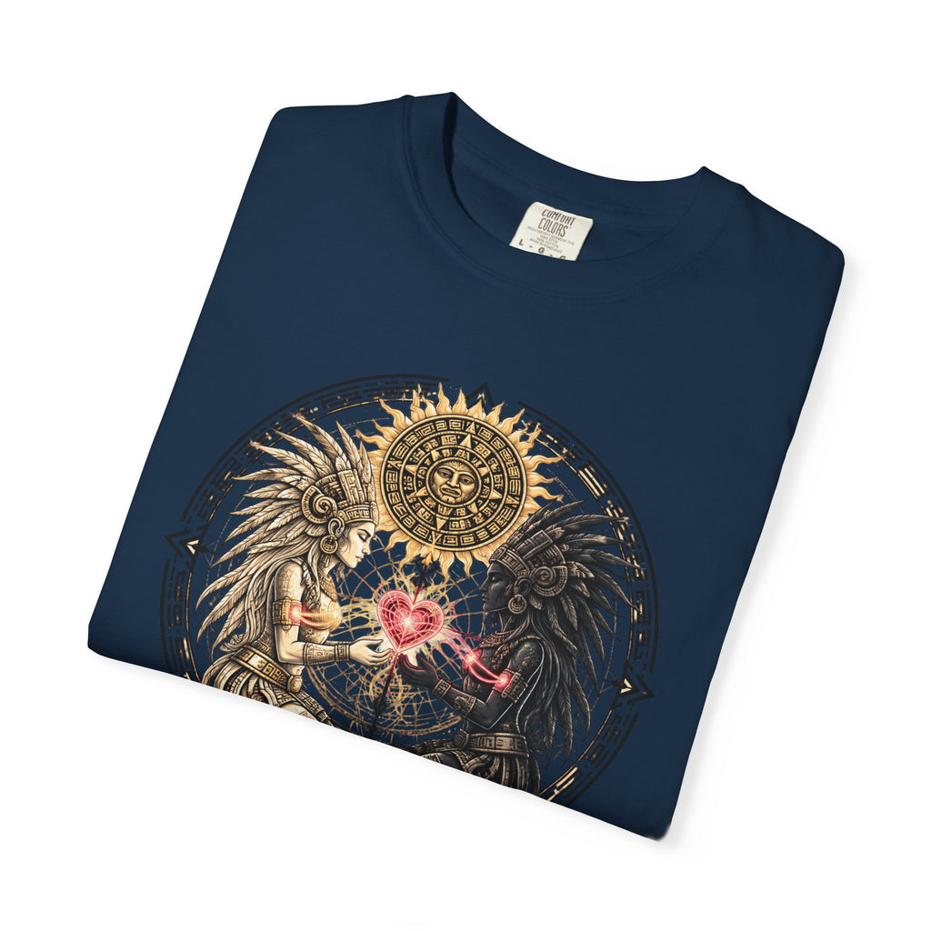 Angel & Demon Heart T-Shirt — Gothic Spiritual Love Illustration
