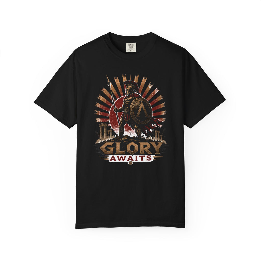 Glory Awaits Spartan Warrior T-Shirt