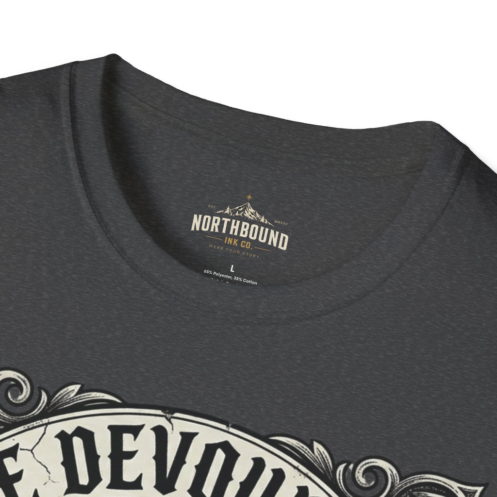 Time Devours All Skull T-Shirt – Vintage Gothic Skull & Pocket Watch Tee