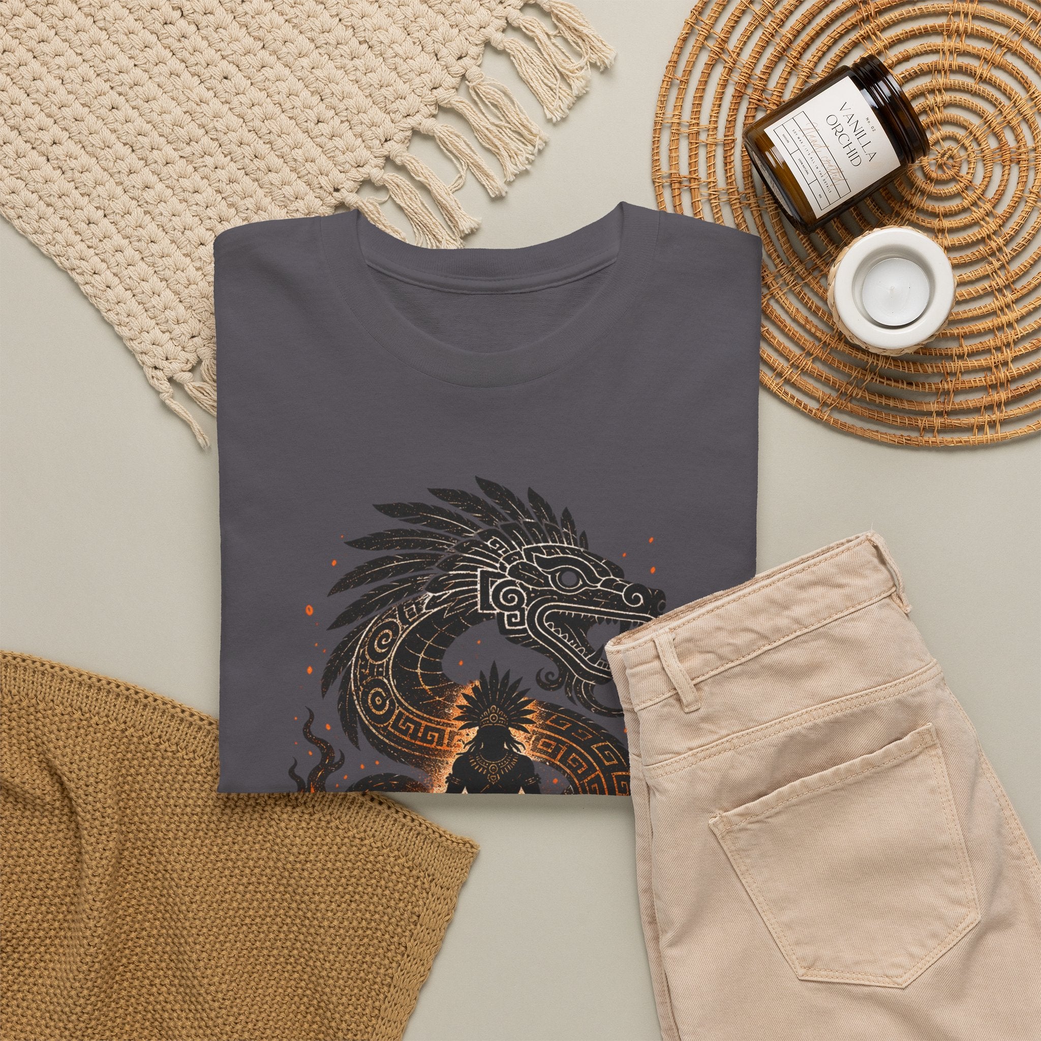 Walk Through the Fire Dragon T-Shirt — Inspirational Flame Graphic Tee
