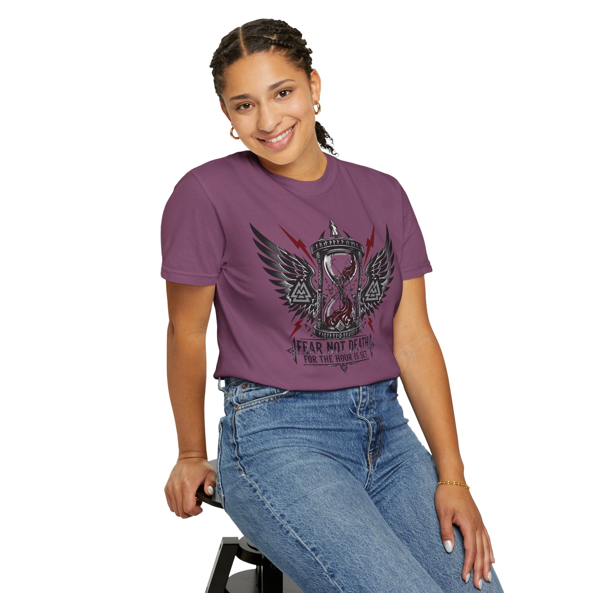 Fear Not Death Hourglass Graphic T-Shirt