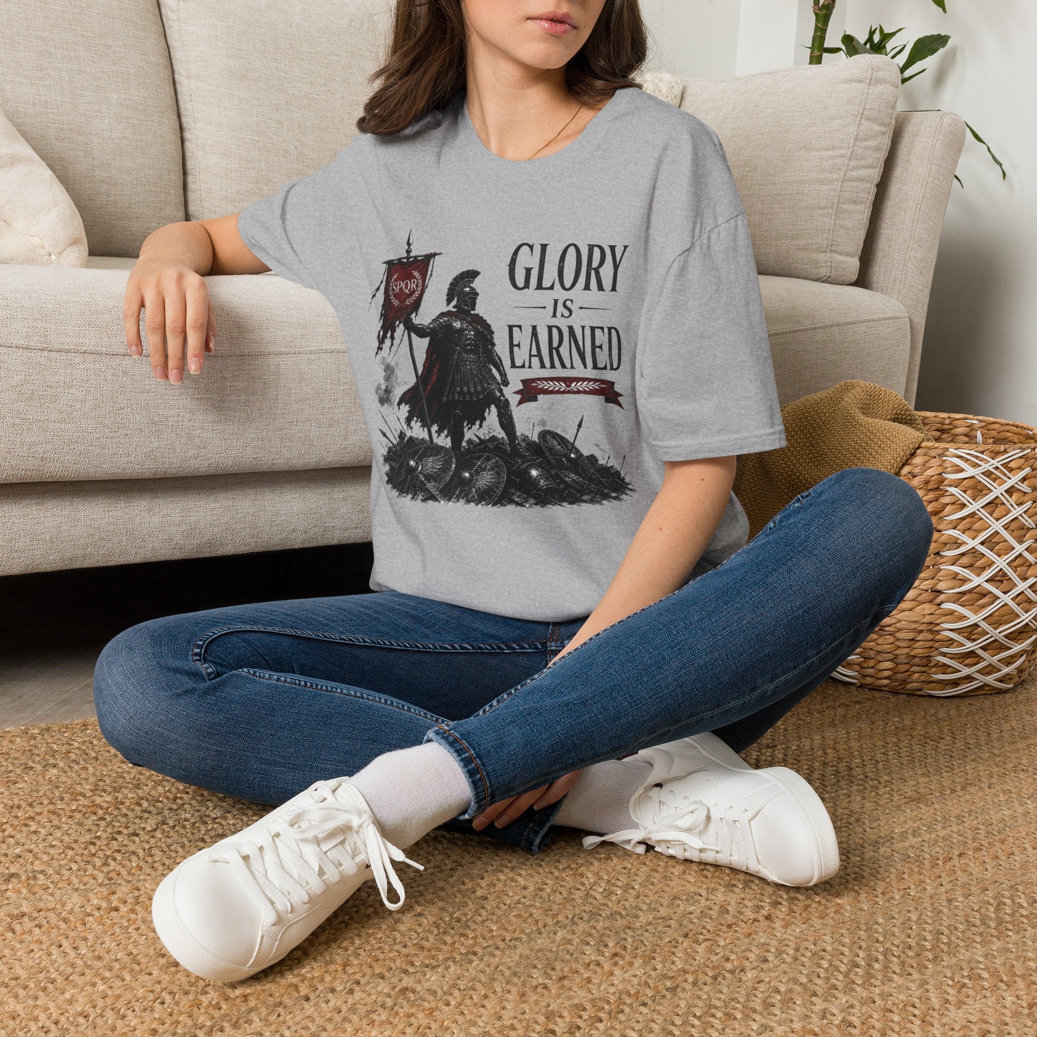 Glory Is Earned Spartan Warrior T-Shirt