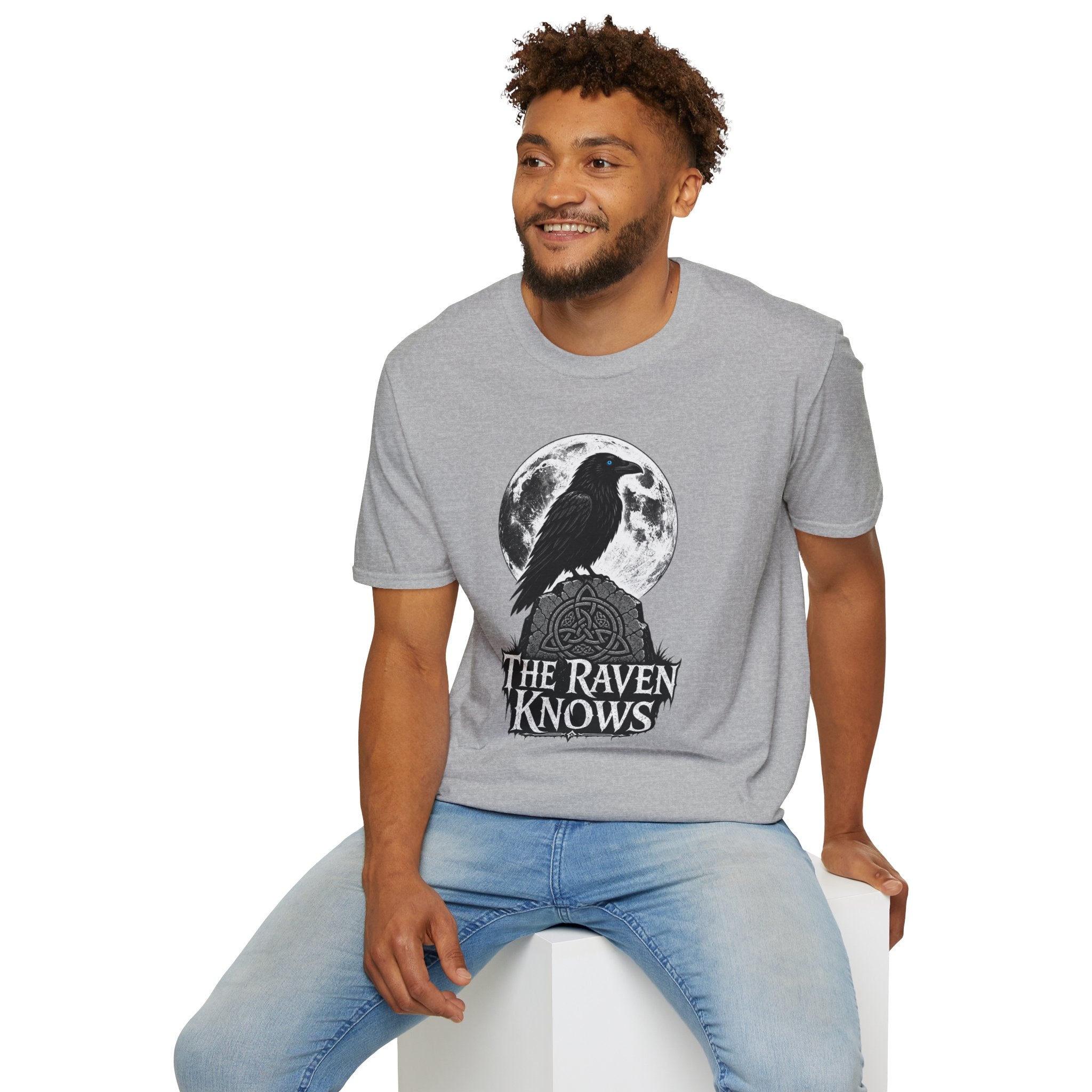 The Raven Knows T-Shirt — Gothic Moon Raven Tee