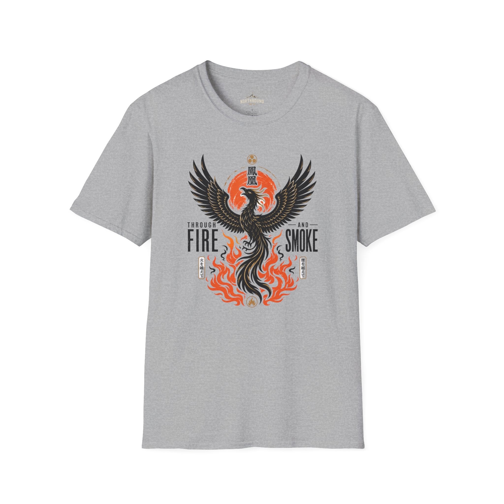 Phoenix Graphic T-Shirt — "Through Fire and Smoke" Inspirational Tee