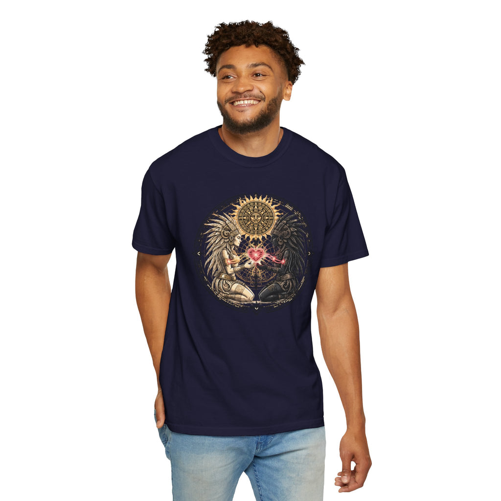 Angel & Demon Heart T-Shirt — Yin Yang Winged Lovers Graphic Tee