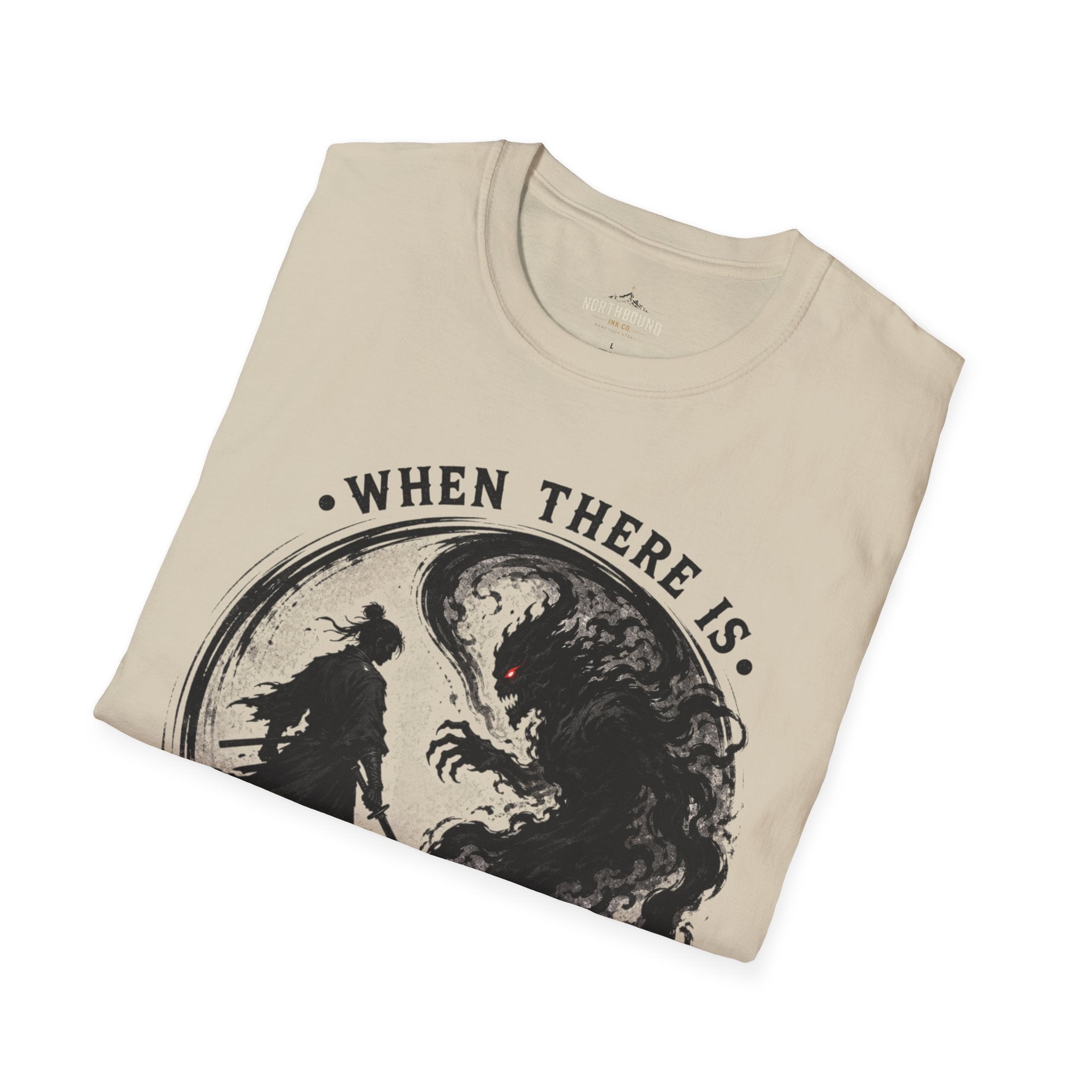 Warrior Yin Yang T-Shirt — "When There Is No Enemy Within" Inspirational Graphic Tee