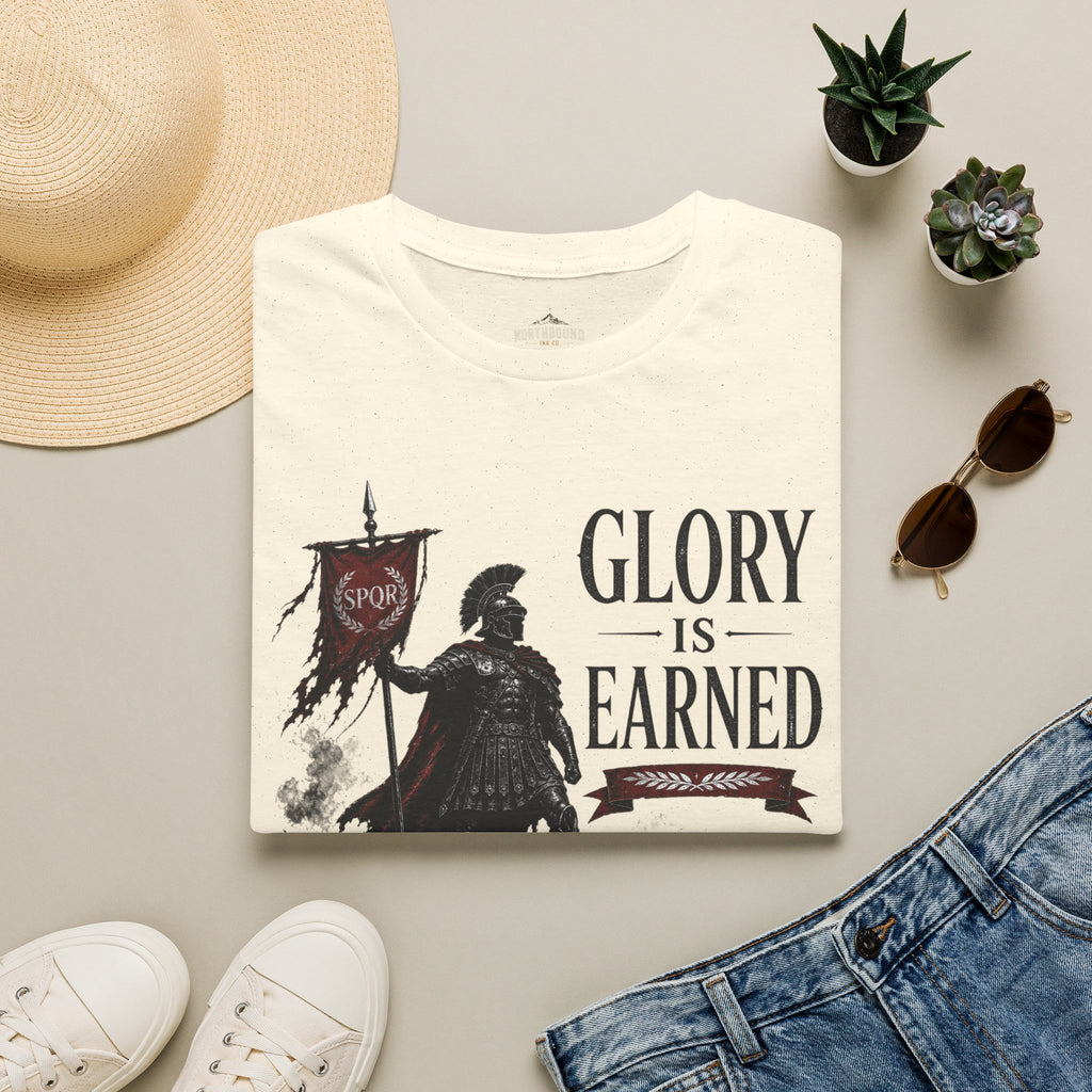 Glory Is Earned Spartan Warrior T-Shirt