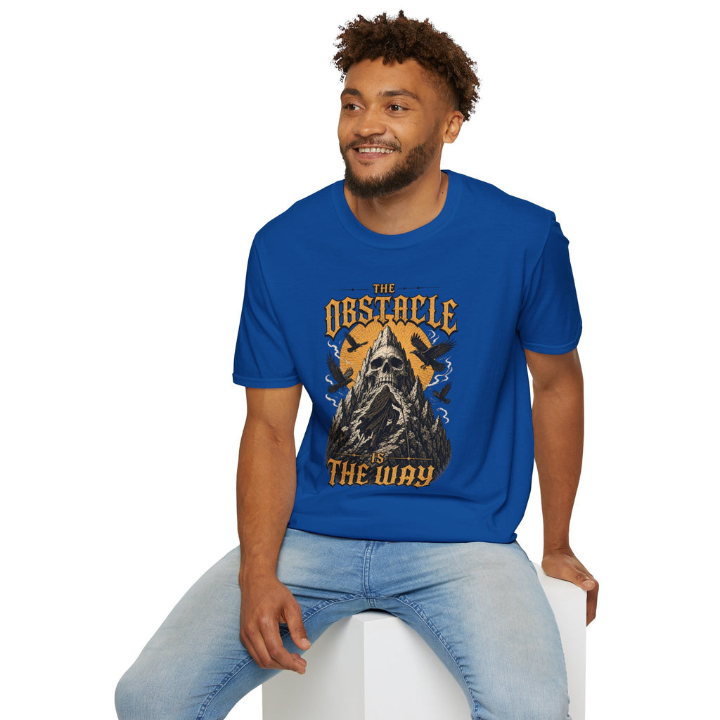 Skull & Crows Tee — "The Obstacle the Way" Vintage Rock T-Shirt