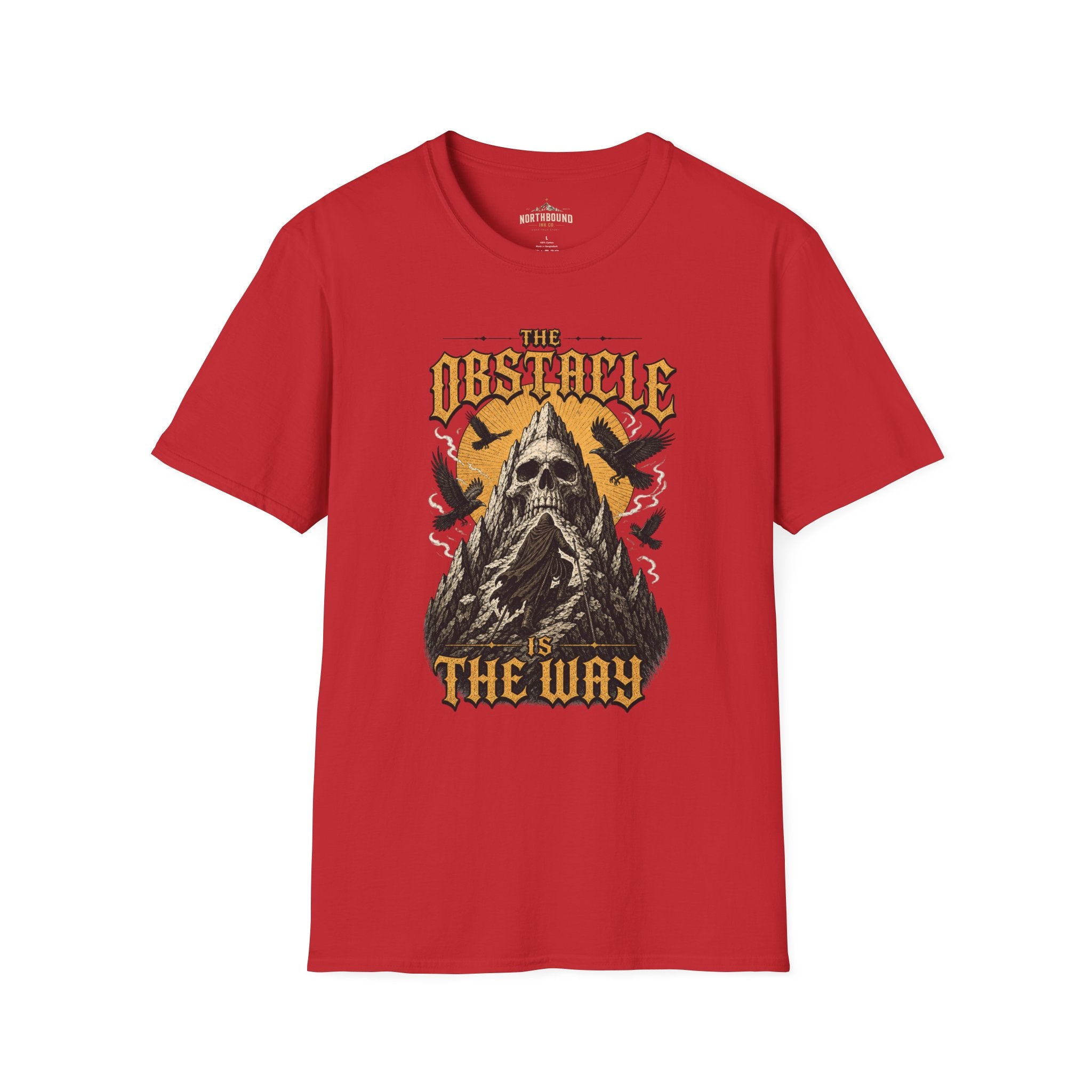 Skull & Crows Tee — "The Obstacle the Way" Vintage Rock T-Shirt